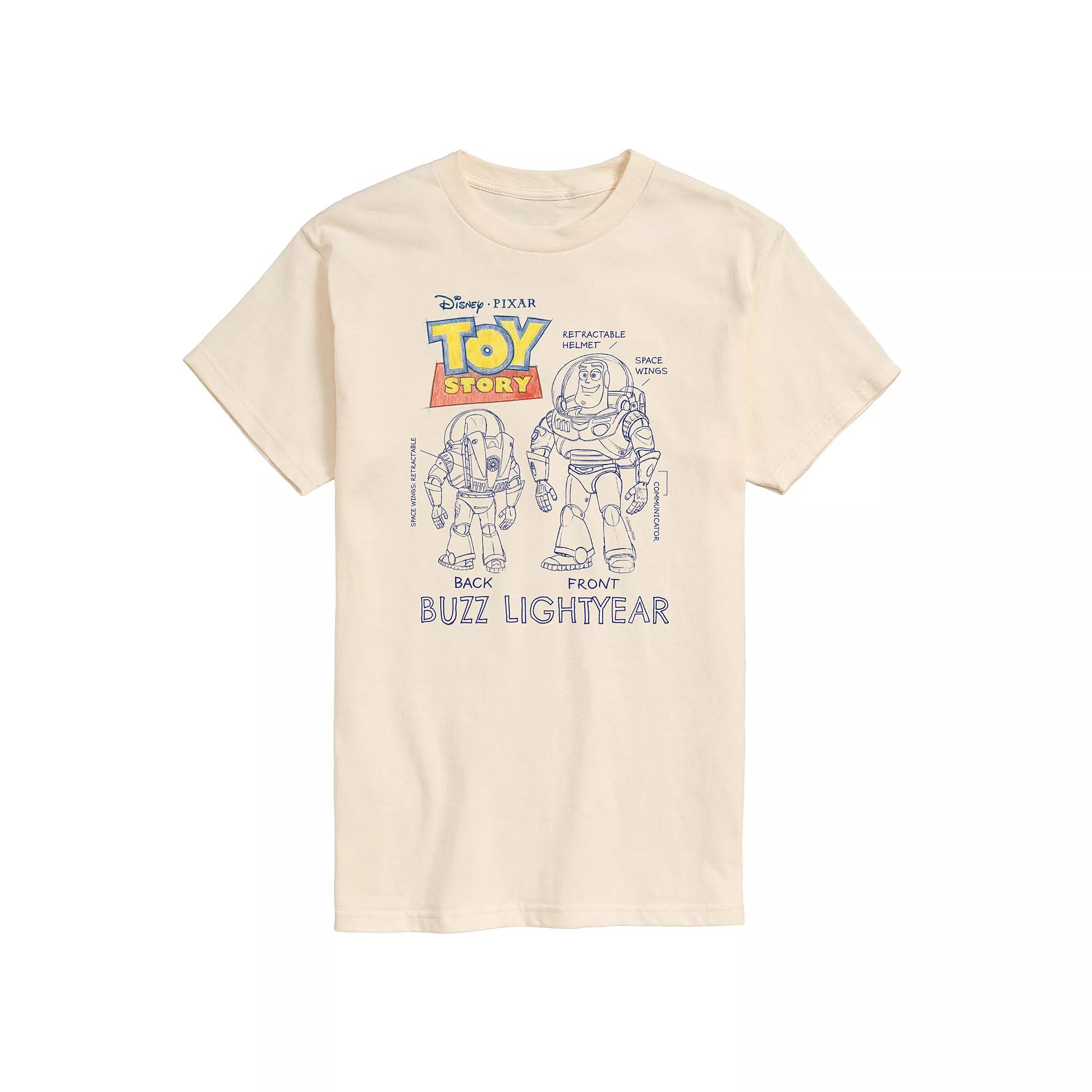 Disney / Pixar's Toy Story 4 Men's Buzz Sketches Graphic Tee,  Product Image