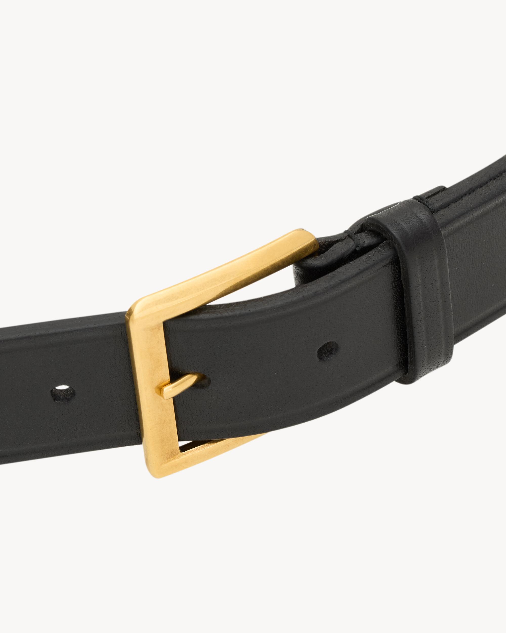 rectangular buckle belt in leather Product Image