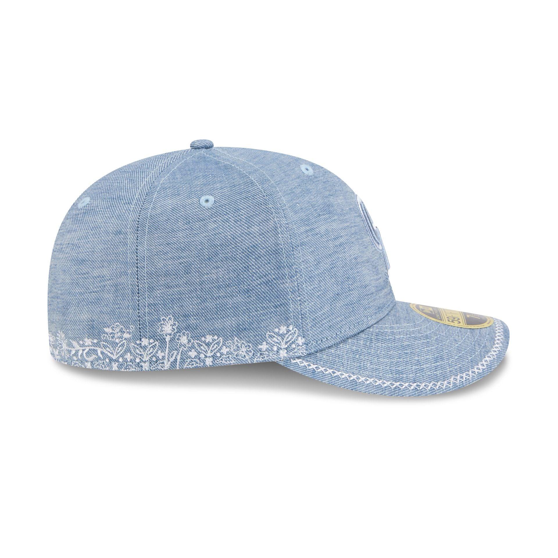 Colorado Rockies Hand Stitched Chambray Low Profile 59FIFTY Fitted Hat Male Product Image