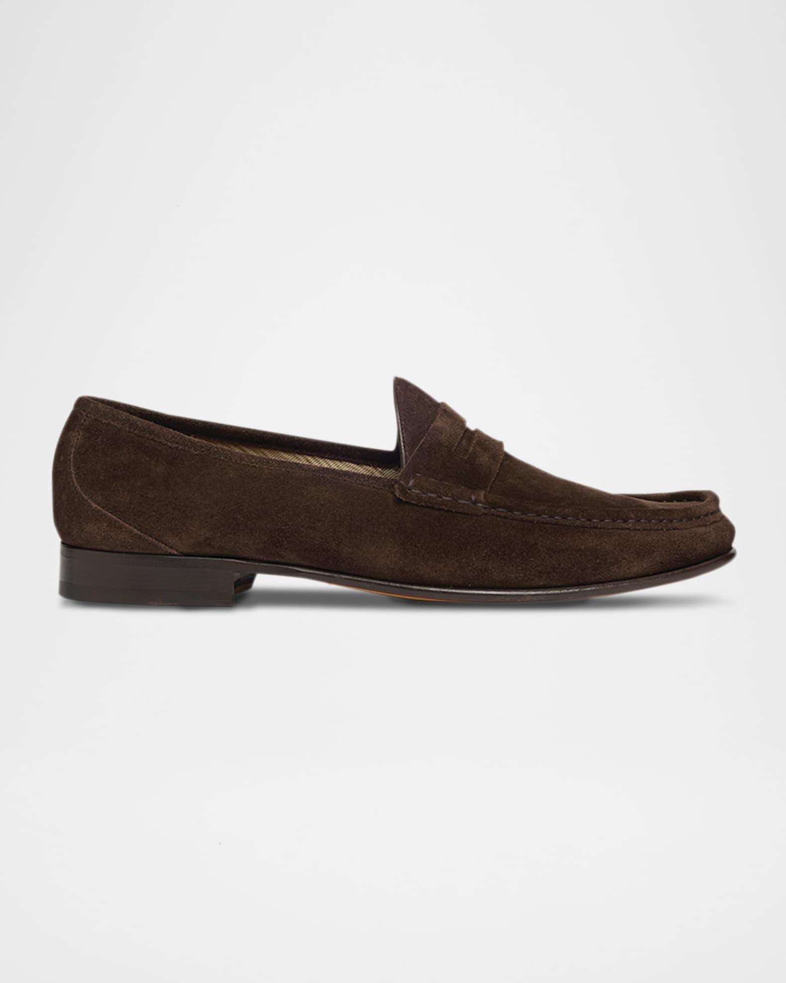 Men's York Suede Penny Loafers Product Image