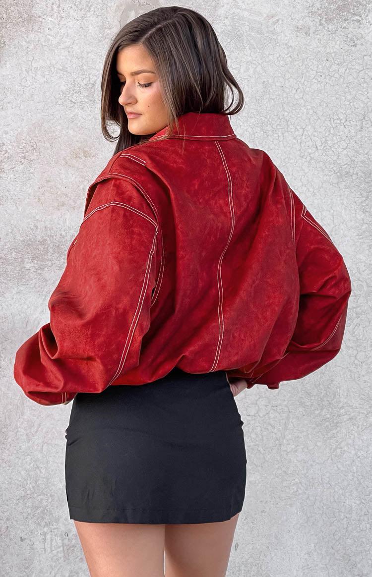 Lioness Vista Crimson Bomber Jacket Product Image