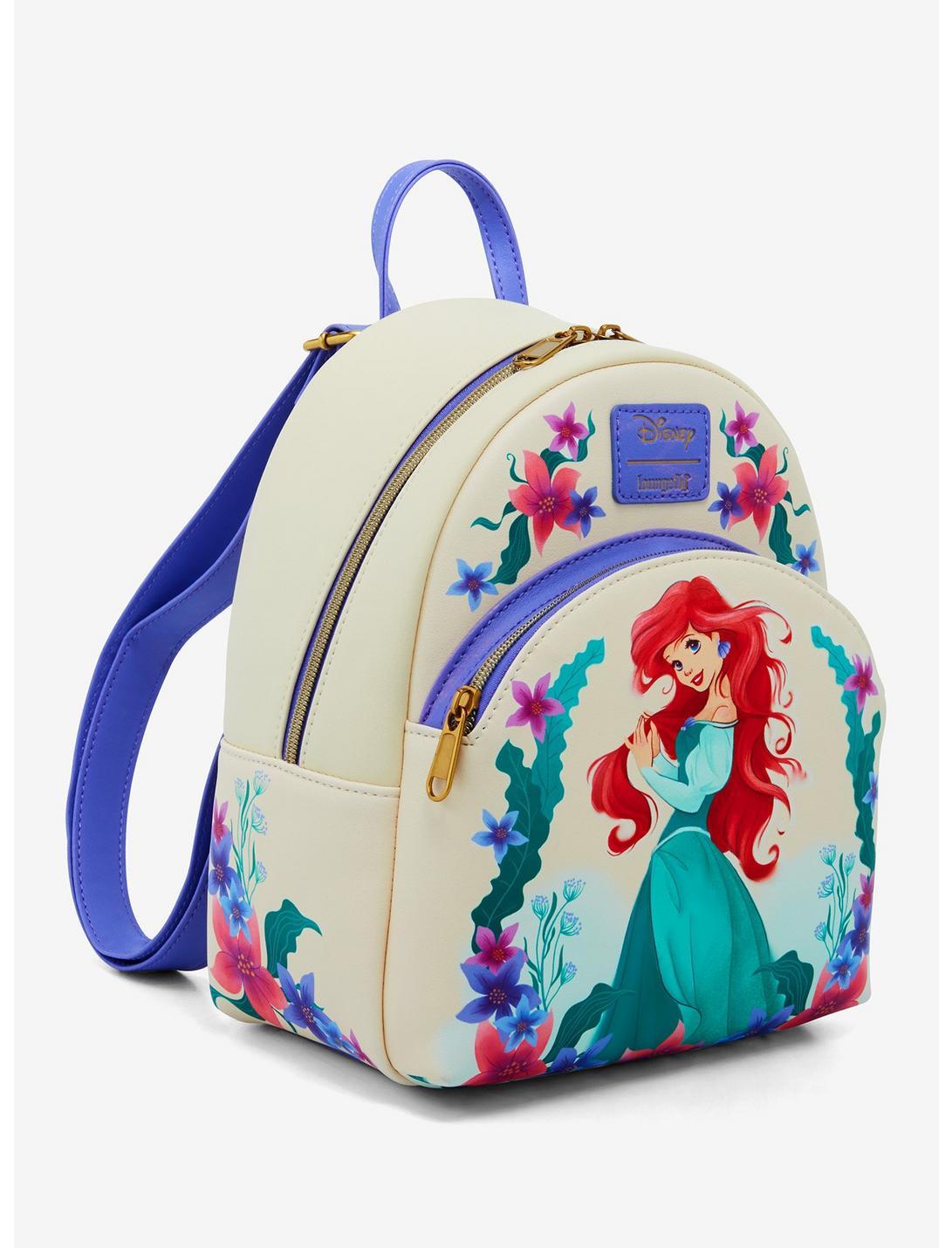 Loungefly Disney The Little Mermaid Ariel Sea Flowers Mini Backpack Product Image