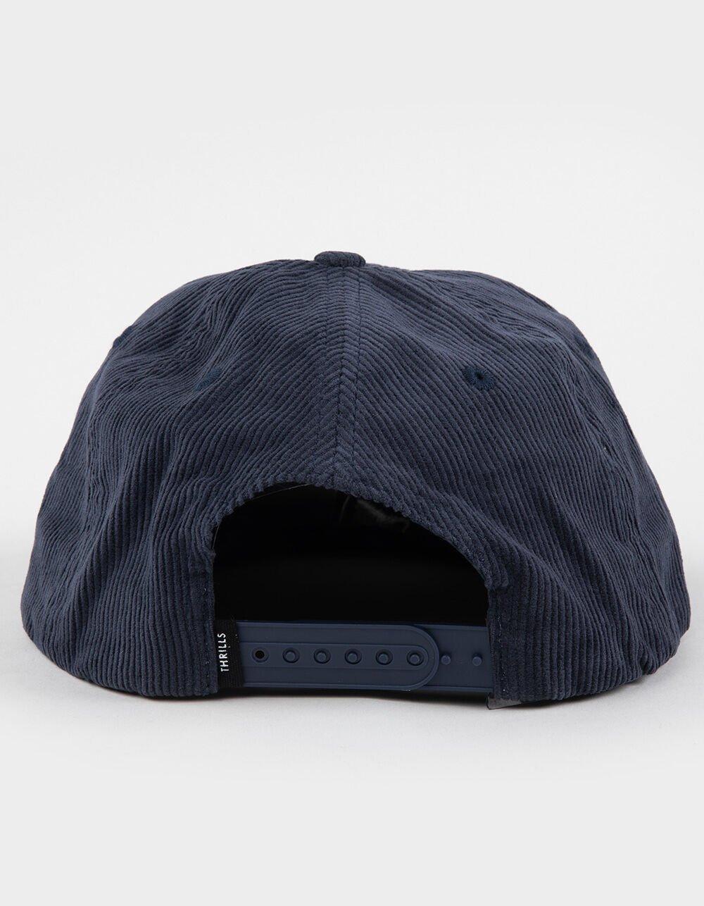 THRILLS Workwear 5 Panel Corduroy Snapback Hat - NAVY Product Image