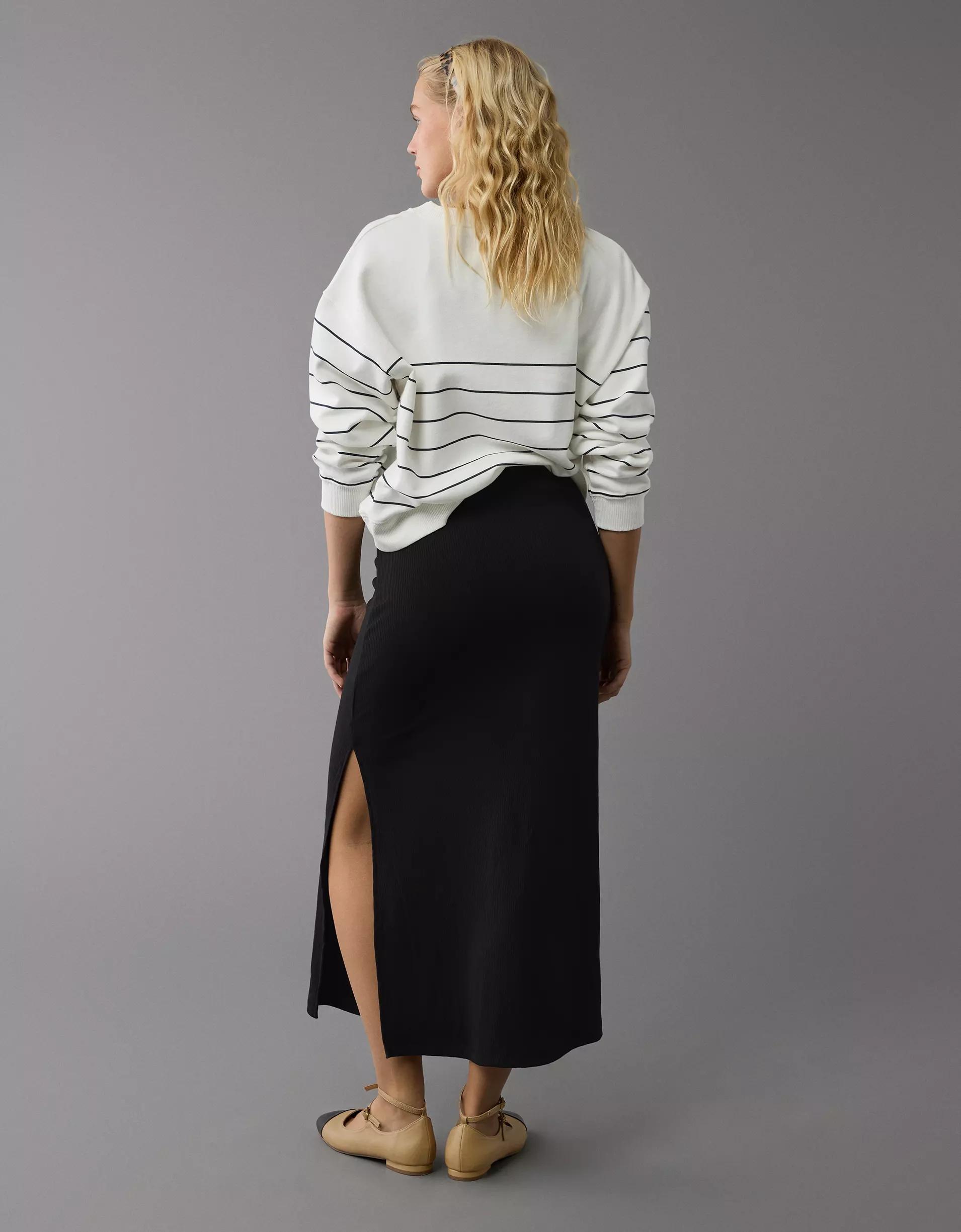 AE High-Waisted Column Maxi Skirt Product Image