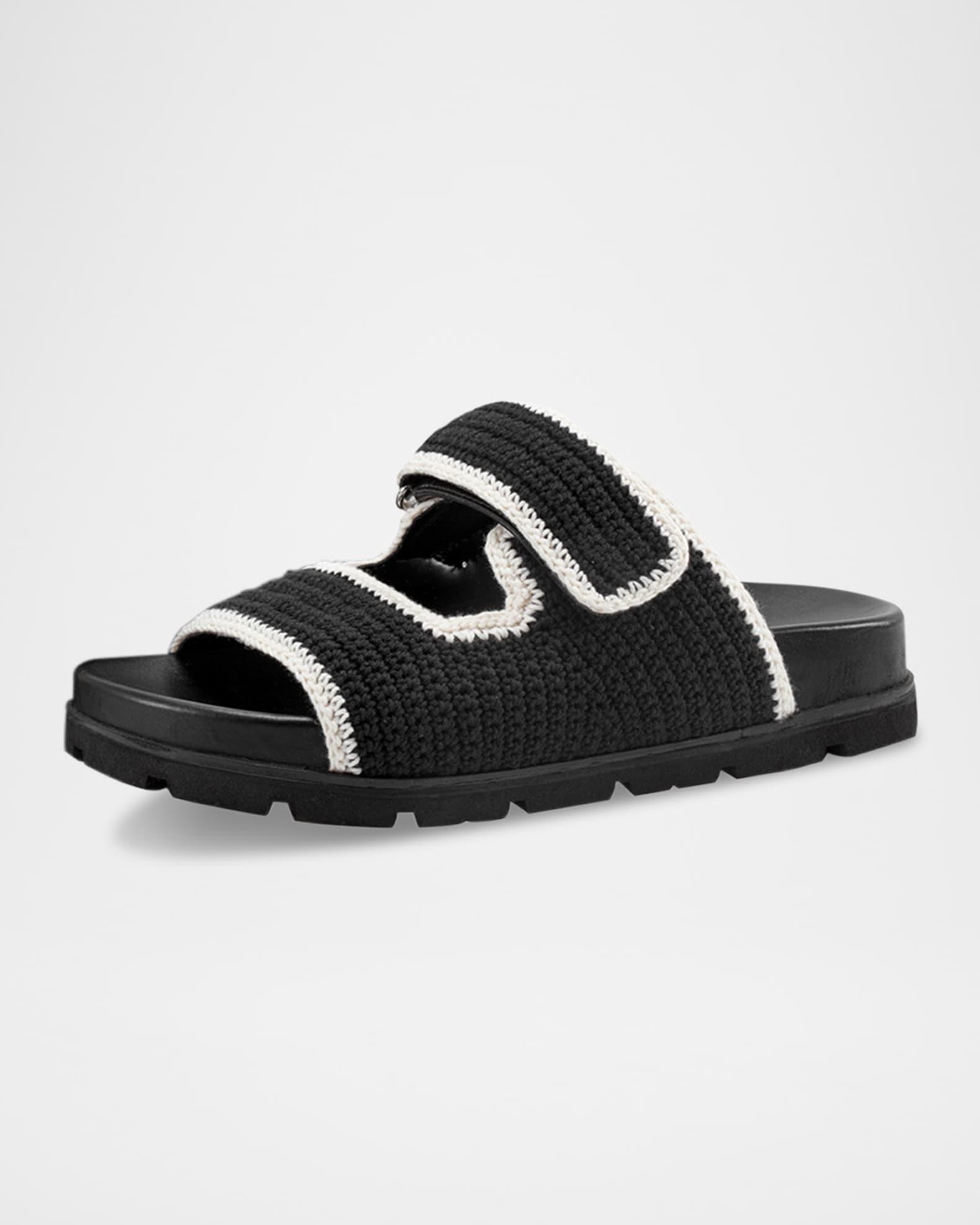 Brinley Crochet Grip Sporty Slide Sandals Product Image
