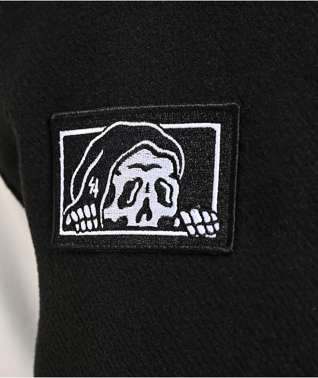 Lurking Class by Sketchy Tank Box Logo Black Varsity Jacket Product Image