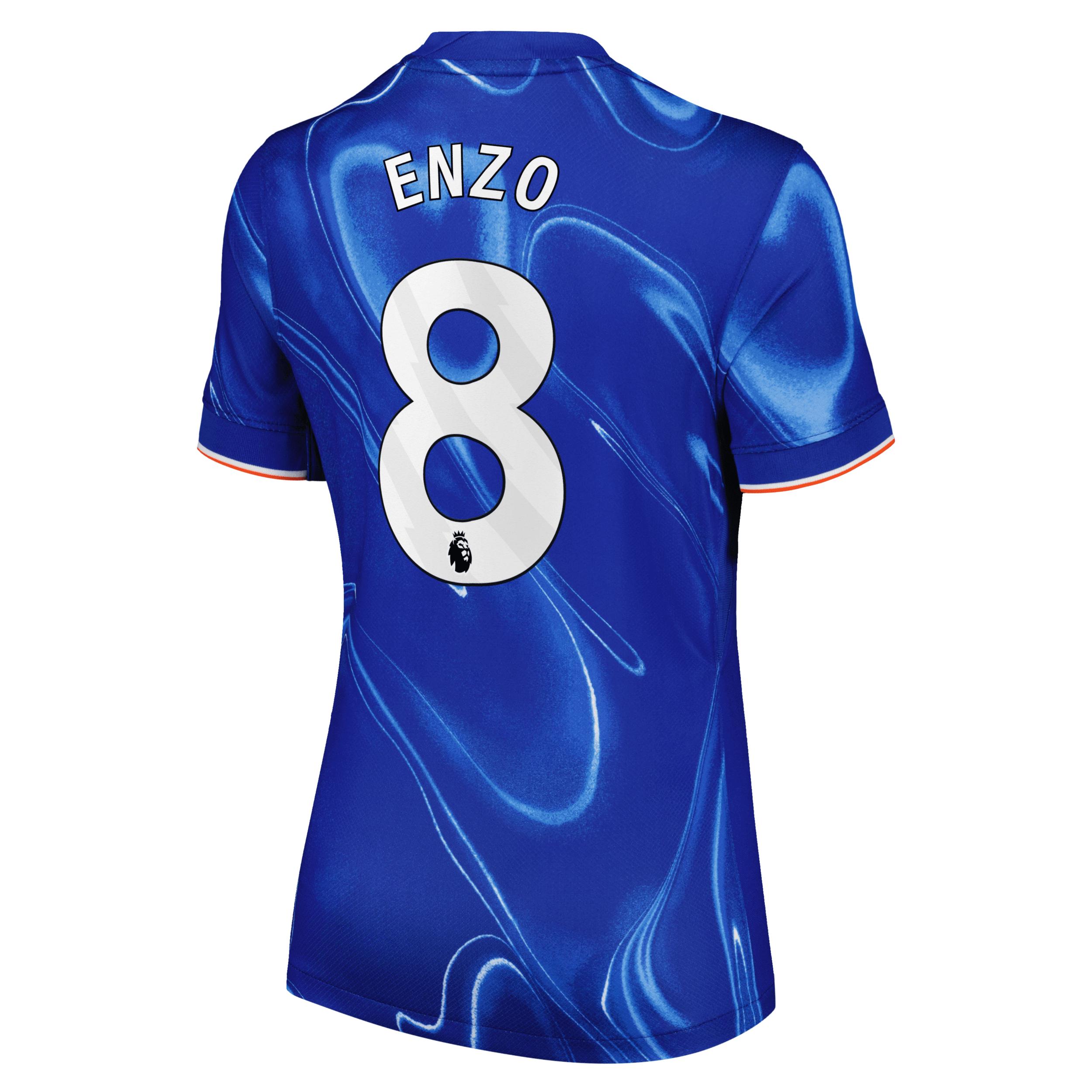 Women's Nike Enzo Fern��ndez Blue Chelsea 2024/25 Home Replica Player Jersey, Size: Large, Chl Blue Product Image