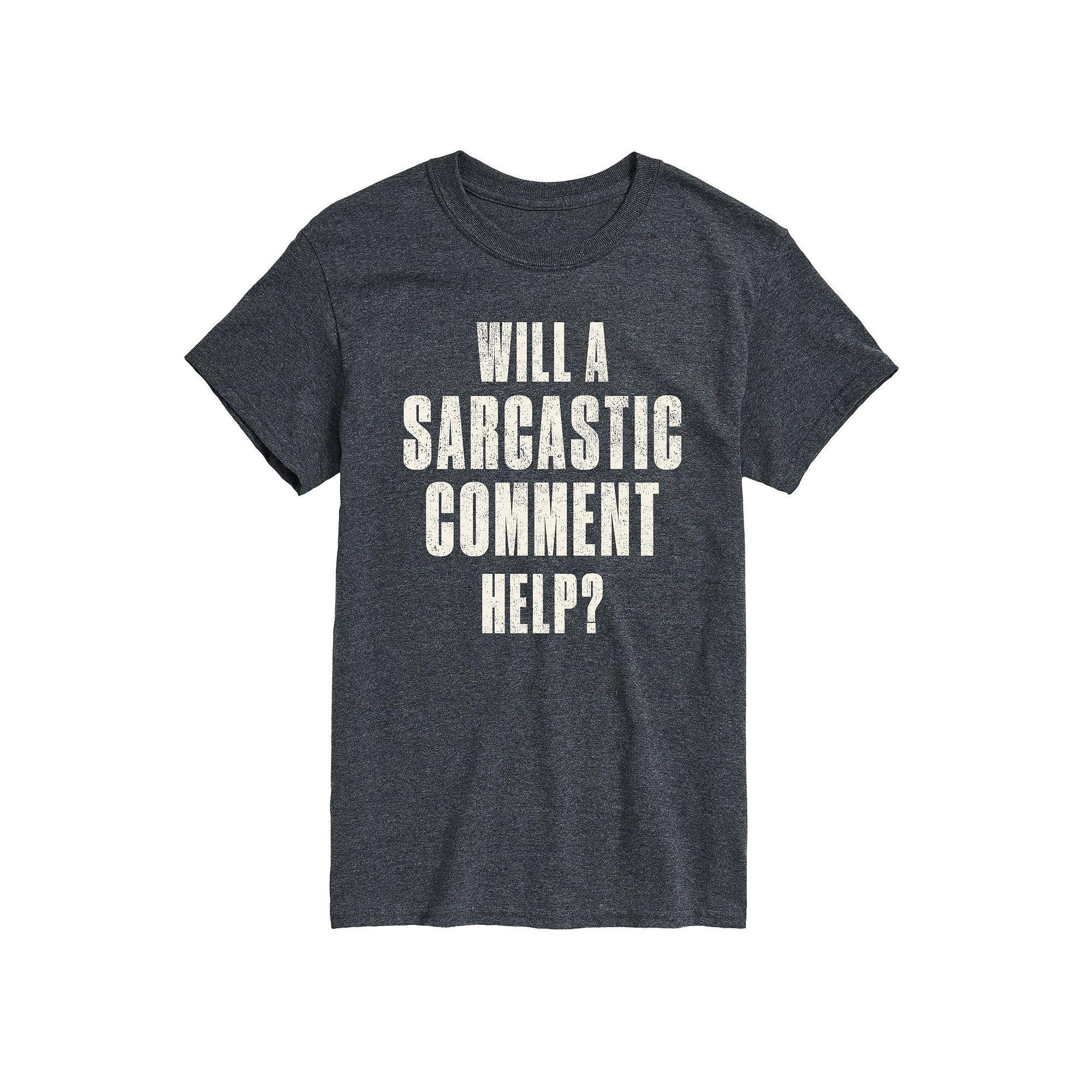 Big & Tall Sarcastic Comment Help Graphic Tee, Men's,  Product Image