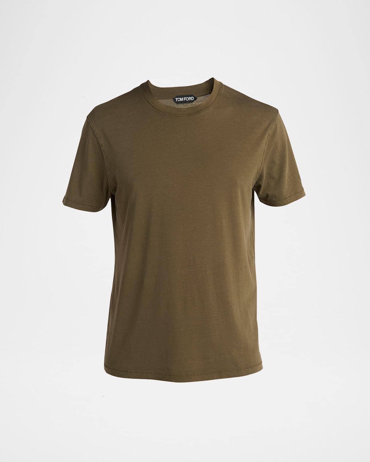 Mens Lyocell-Cotton Crewneck T-Shirt Product Image