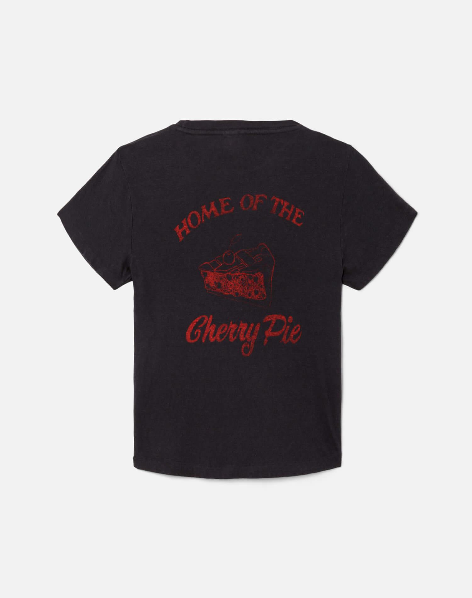 Classic "Cherry Pie" Tee - Washed Black Product Image