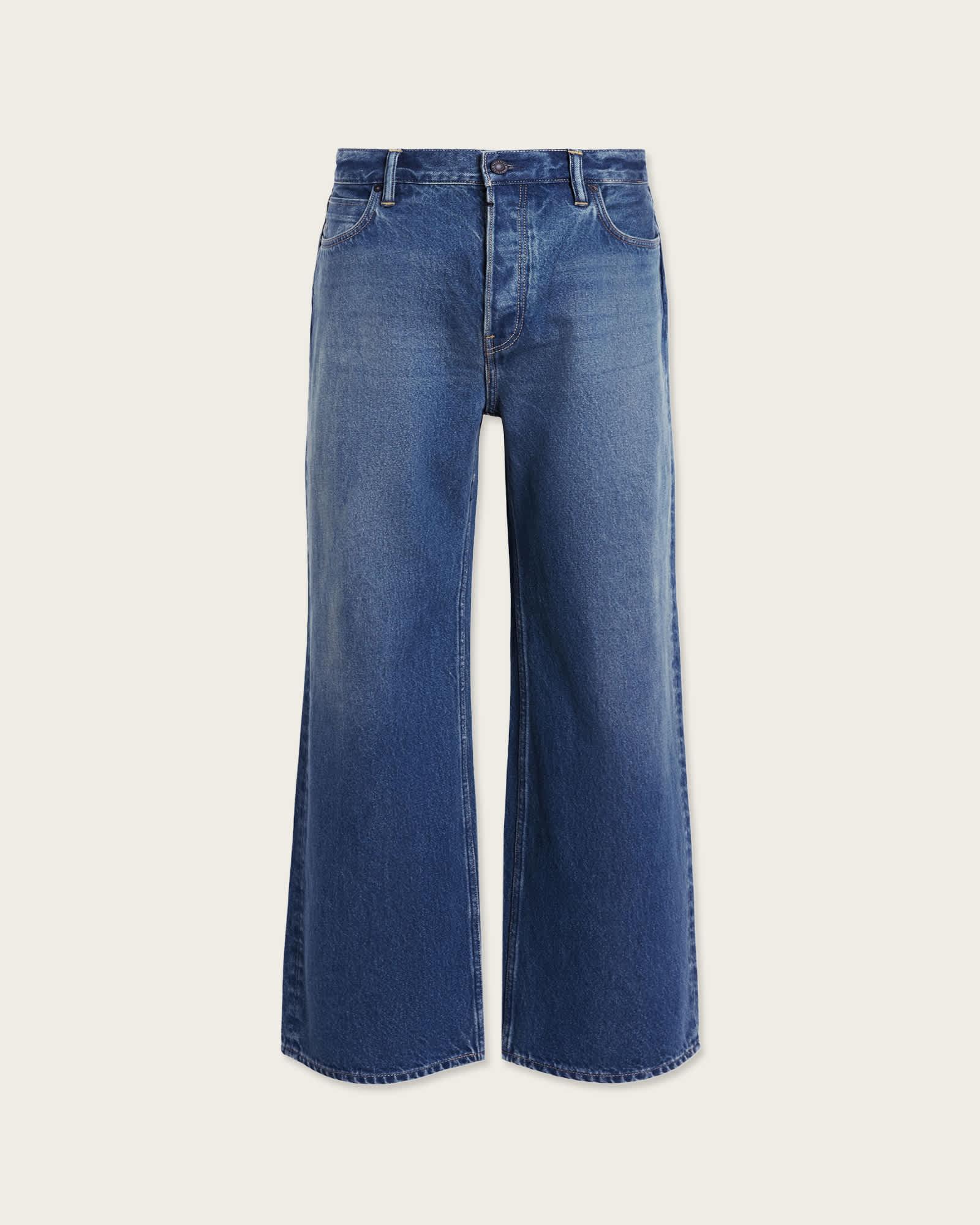 Lenny Loose Fit Wide Leg Denim Jeans Vintage Indigo | ALLSAINTS US Product Image