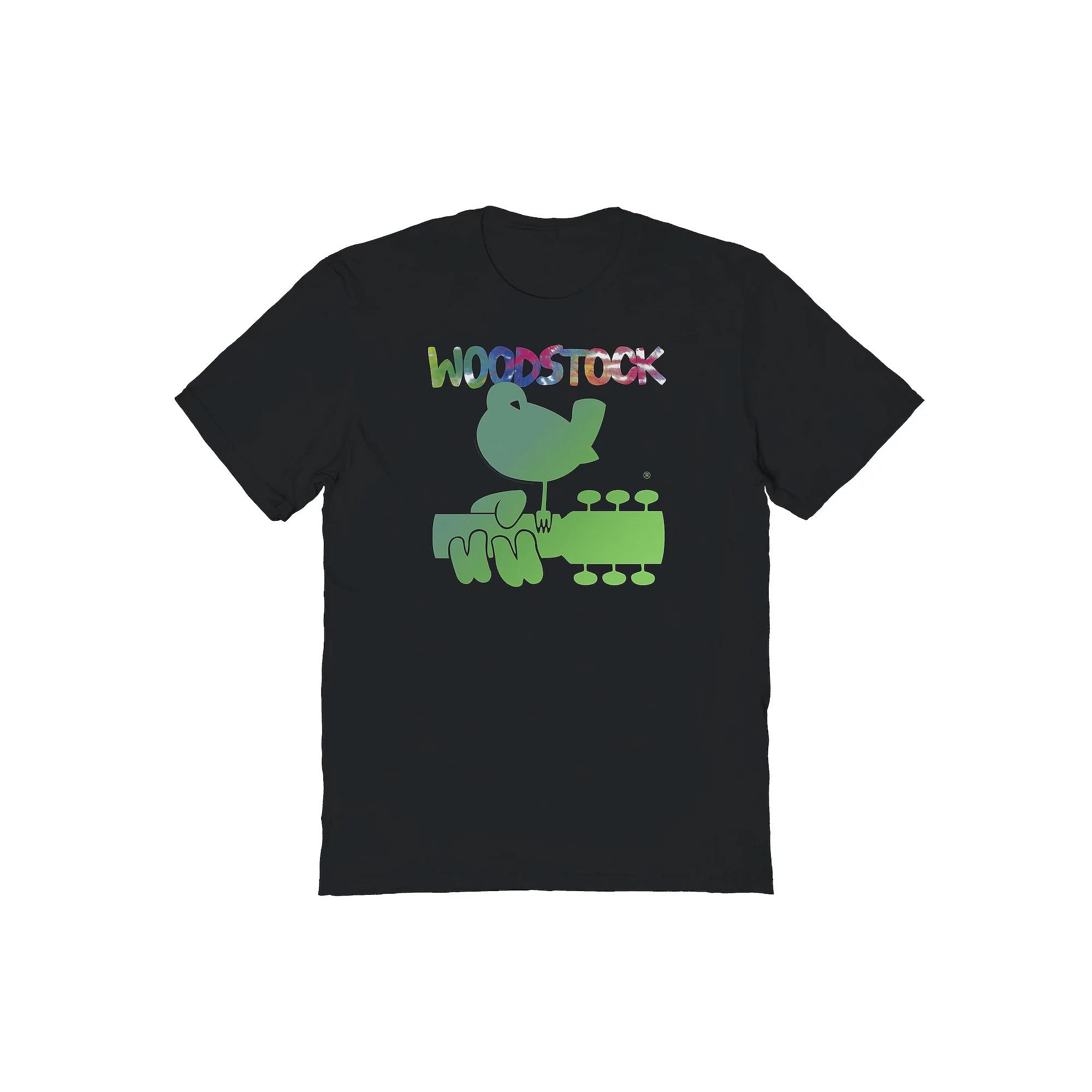 Men's Tie Dye Logo Graphic Tee, Size: XL, Black Product Image