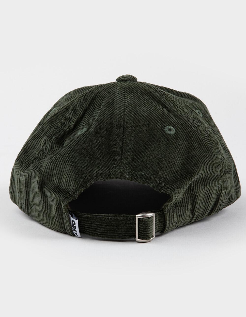 OBEY Lowercase 6 Panel Corduroy Strapback Hat - BROWN Product Image