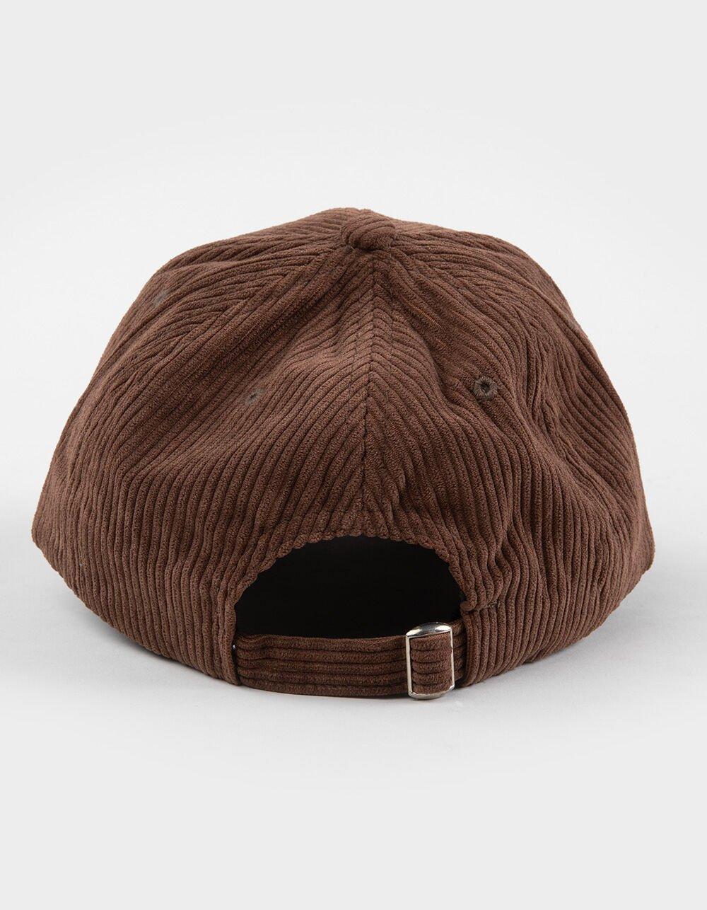 LE SURF Cowboy Womens Corduroy Strapback Hat - BROWN Product Image