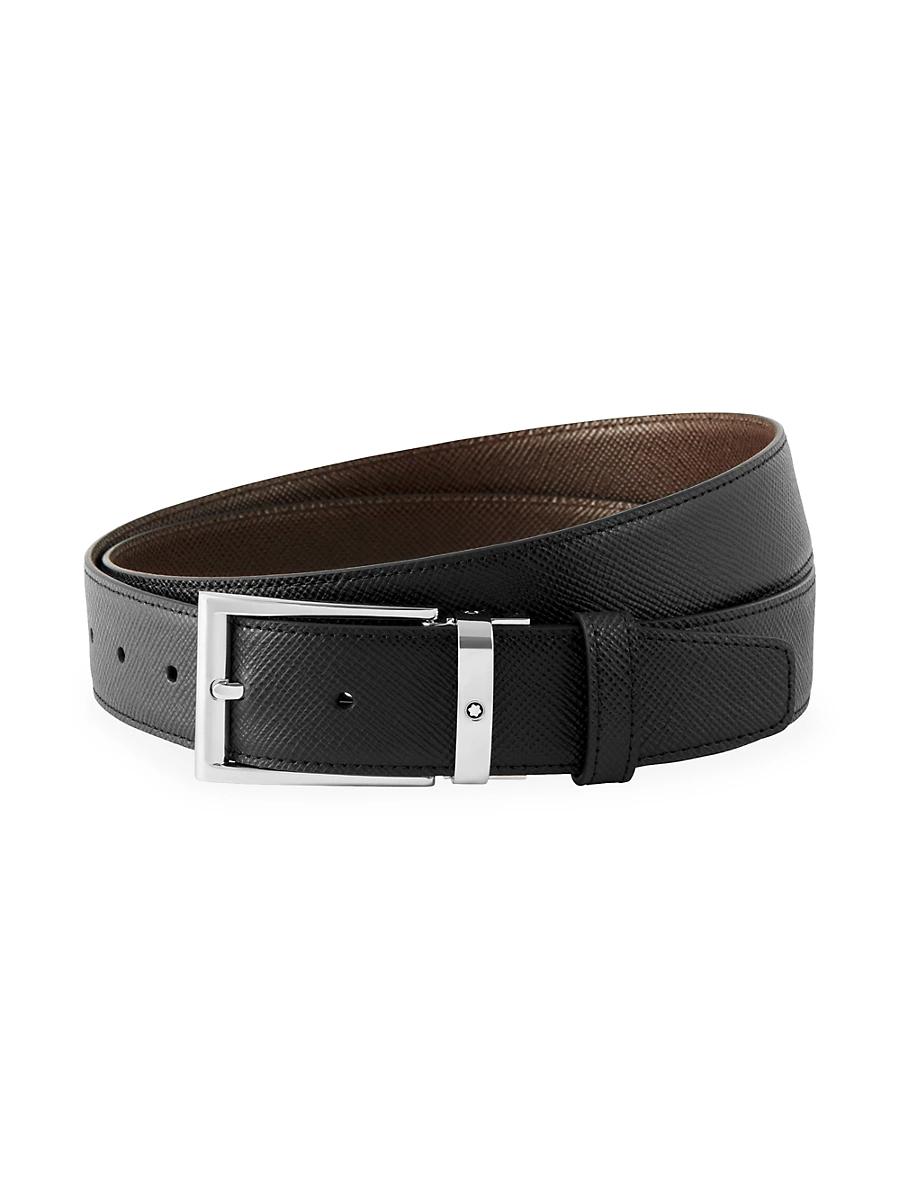 Mens Trapeze Adjustable Cut-to-Size Reversible Leather Belt Product Image