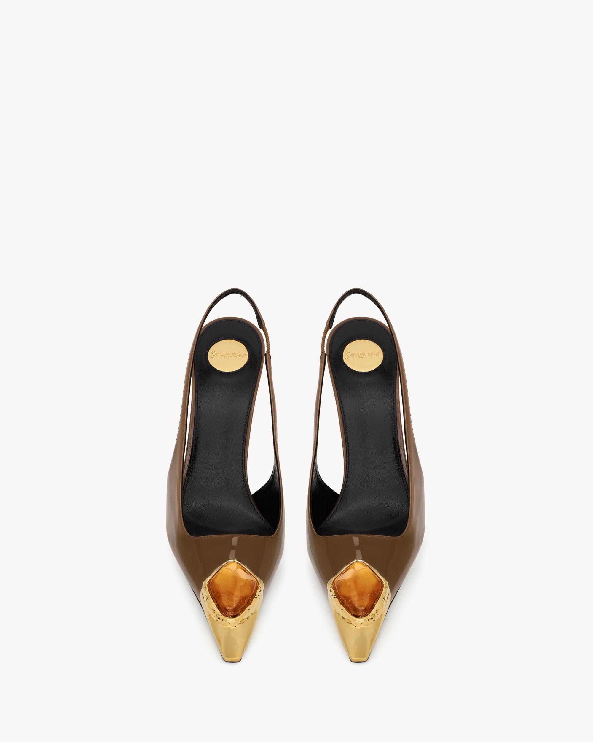 LOULOU slingback pumps in patent leather Product Image