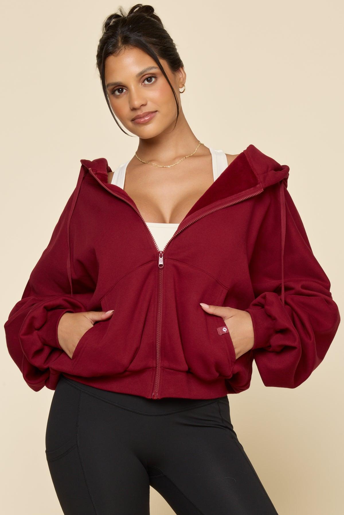 Zip Cloud Hoodie - Blush Product Image