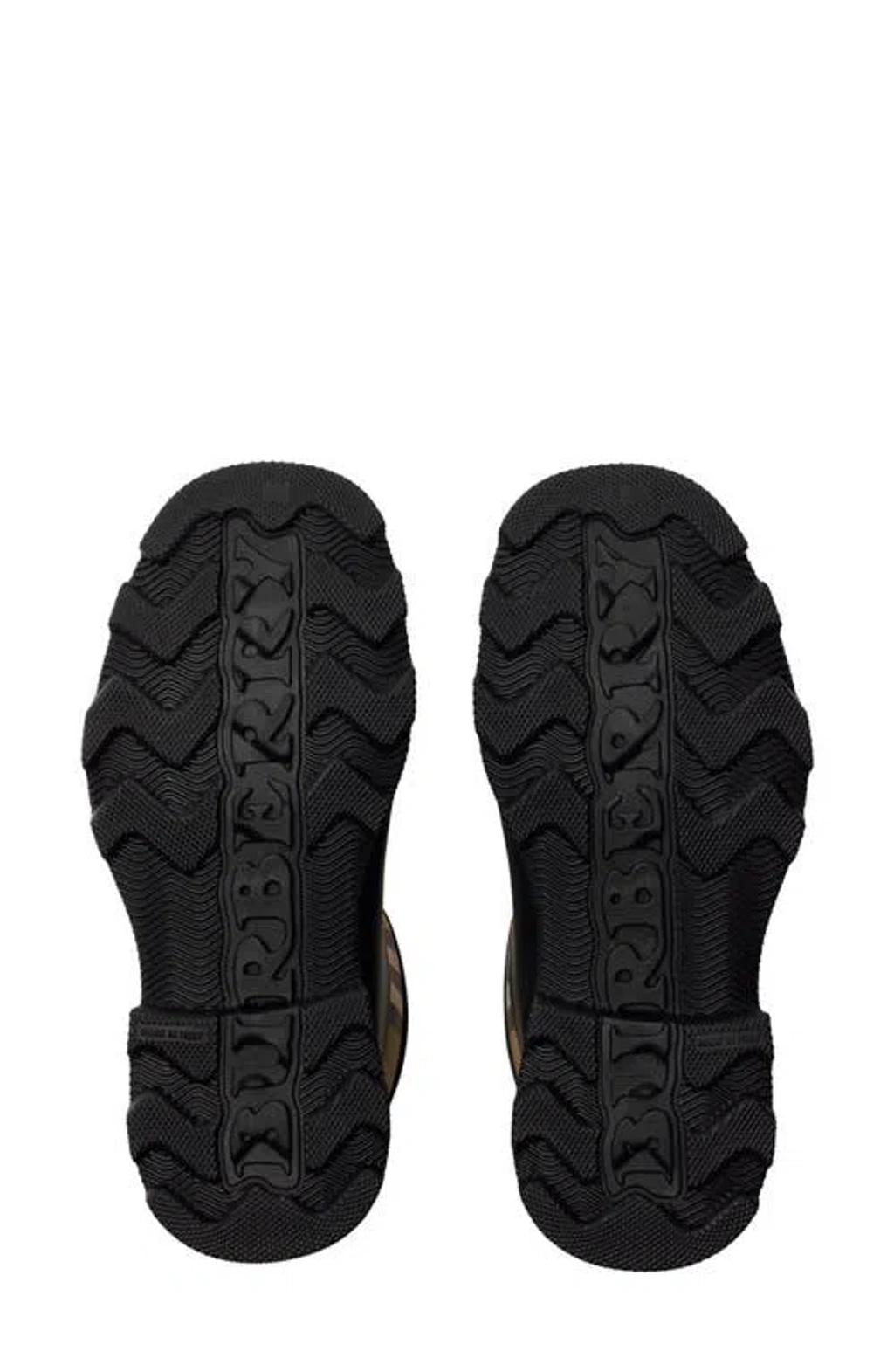 BURBERRY Women Marsh Stamp Rubber Ankle Boots In Gray Product Image