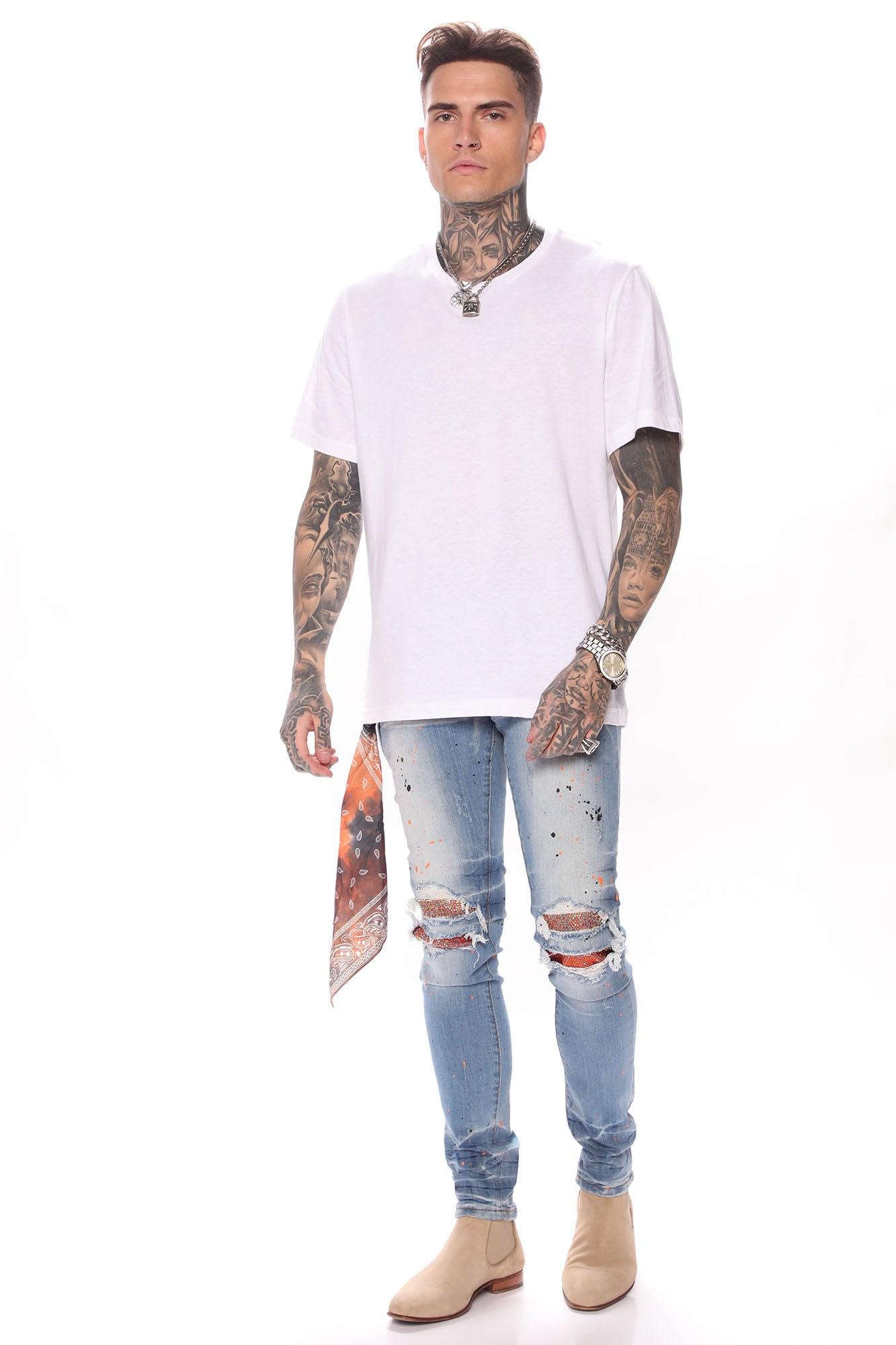 Essential Short Sleeve Crew Tee - White Product Image