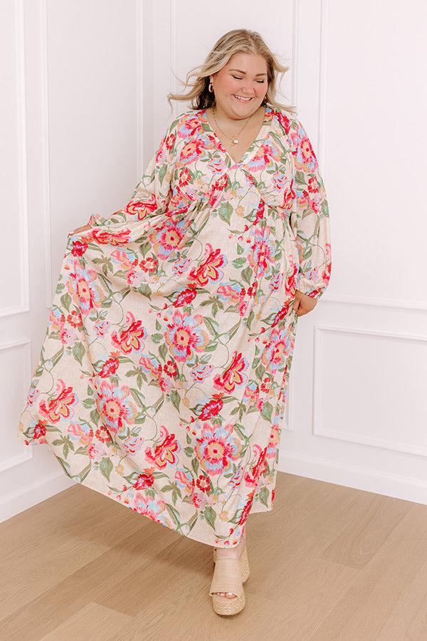 Hibiscus Daydream Maxi Dress Curves Product Image
