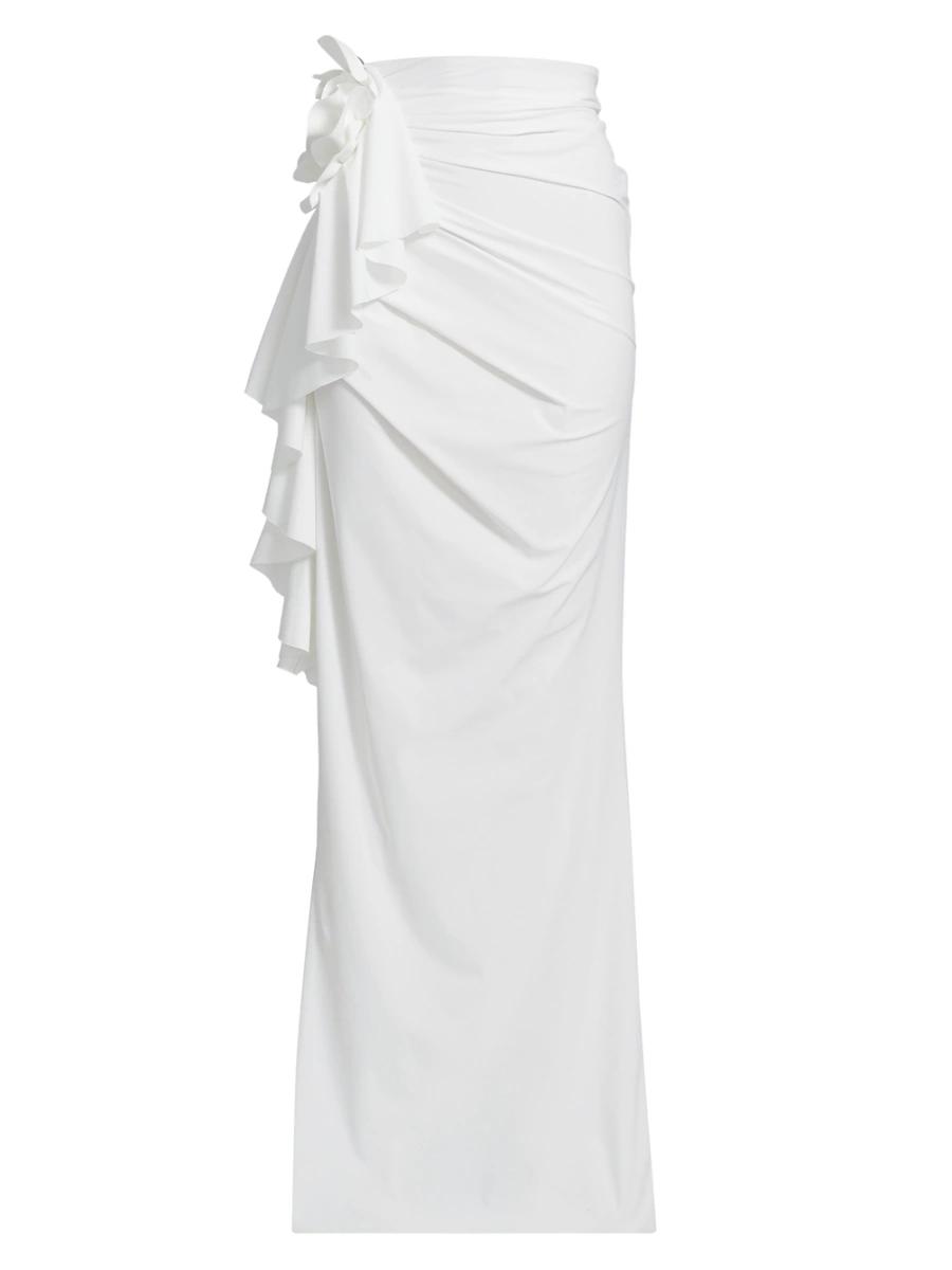Womens Sirya Ruched Cover-Up Skirt Product Image