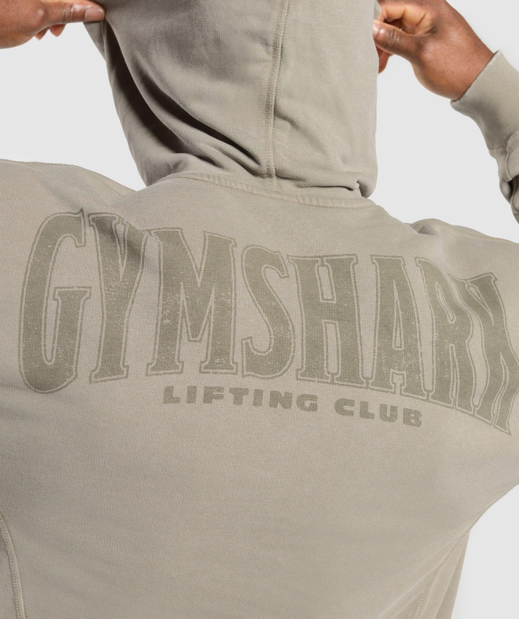 Gymshark Heritage Washed Hoodie - Utility Green Male Product Image