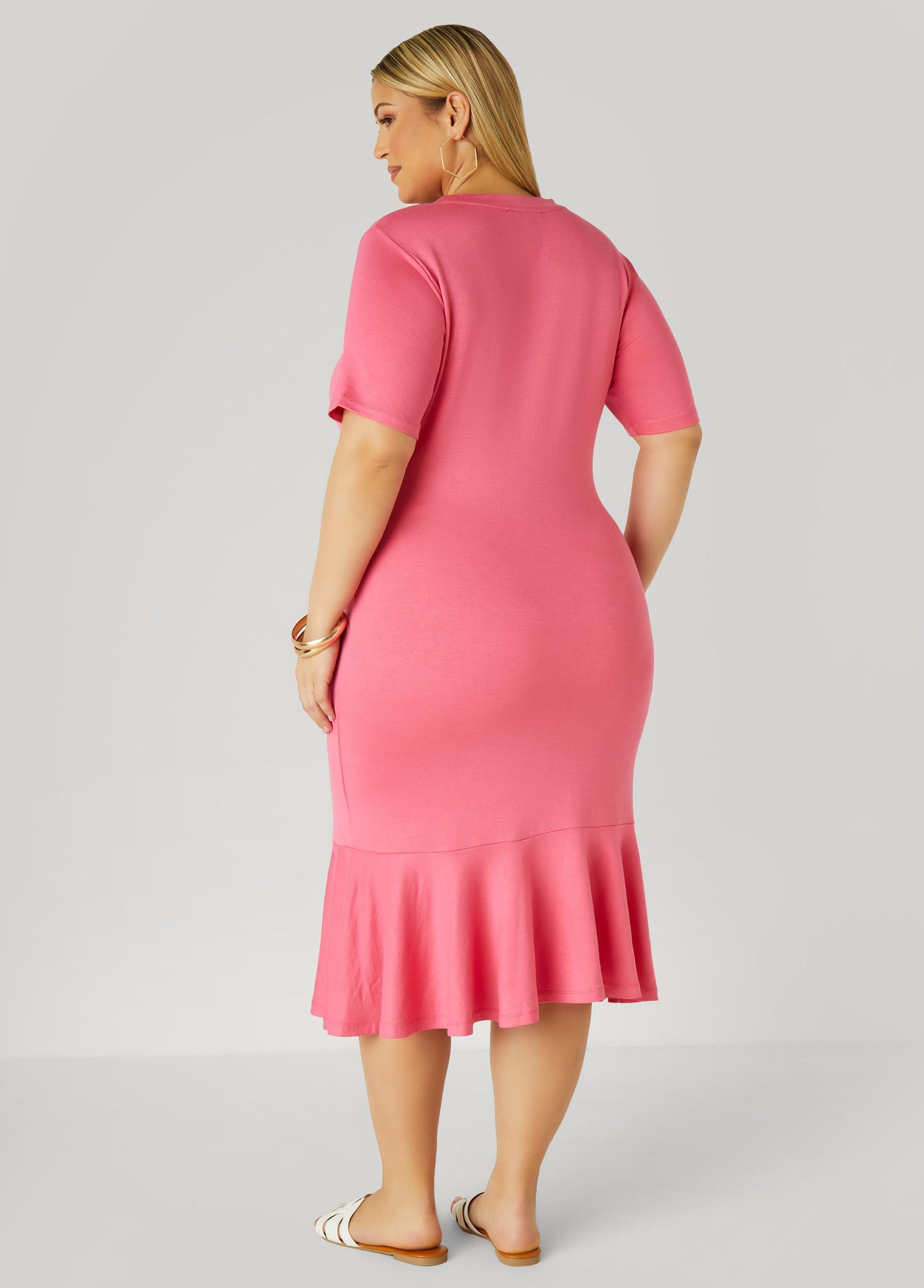 Heart Midi T Shirt Dress Product Image