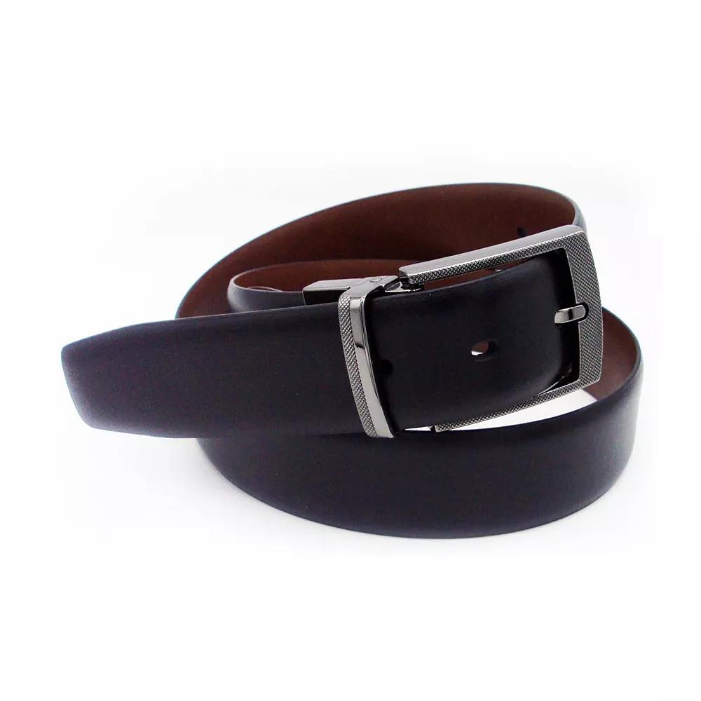 Men's Sonoma Goods For Life® Silver Tone Buckle Reversible Belt,  Product Image