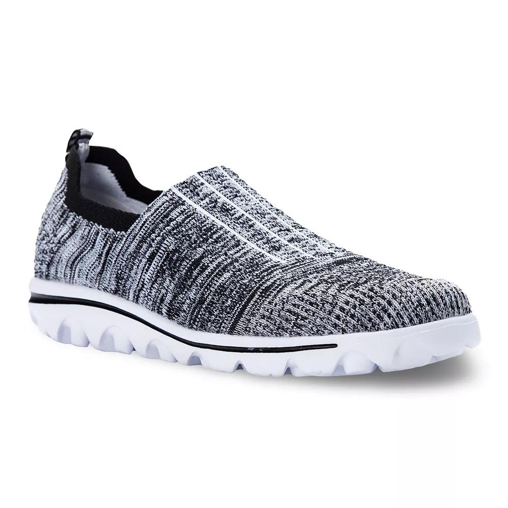 Propet TravelActiv Stretch Women's Sneakers, Size: 6.5 N, Black Gray Product Image