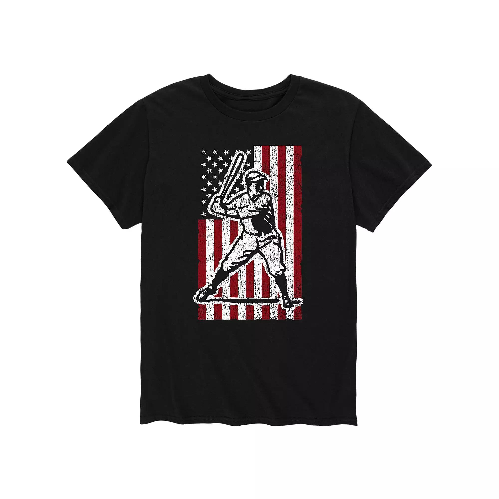 Men's Classic Baseball Flag Tee,  Product Image