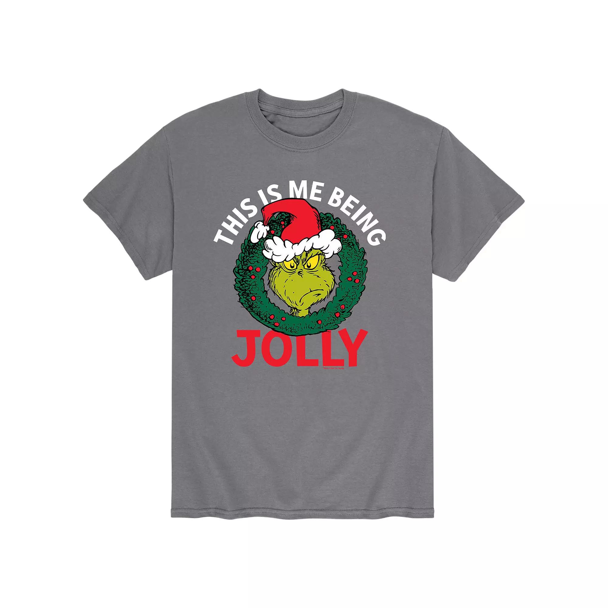 Men's Dr. Seuss The Grinch "This Is Me Being Jolly" Tee,  Product Image