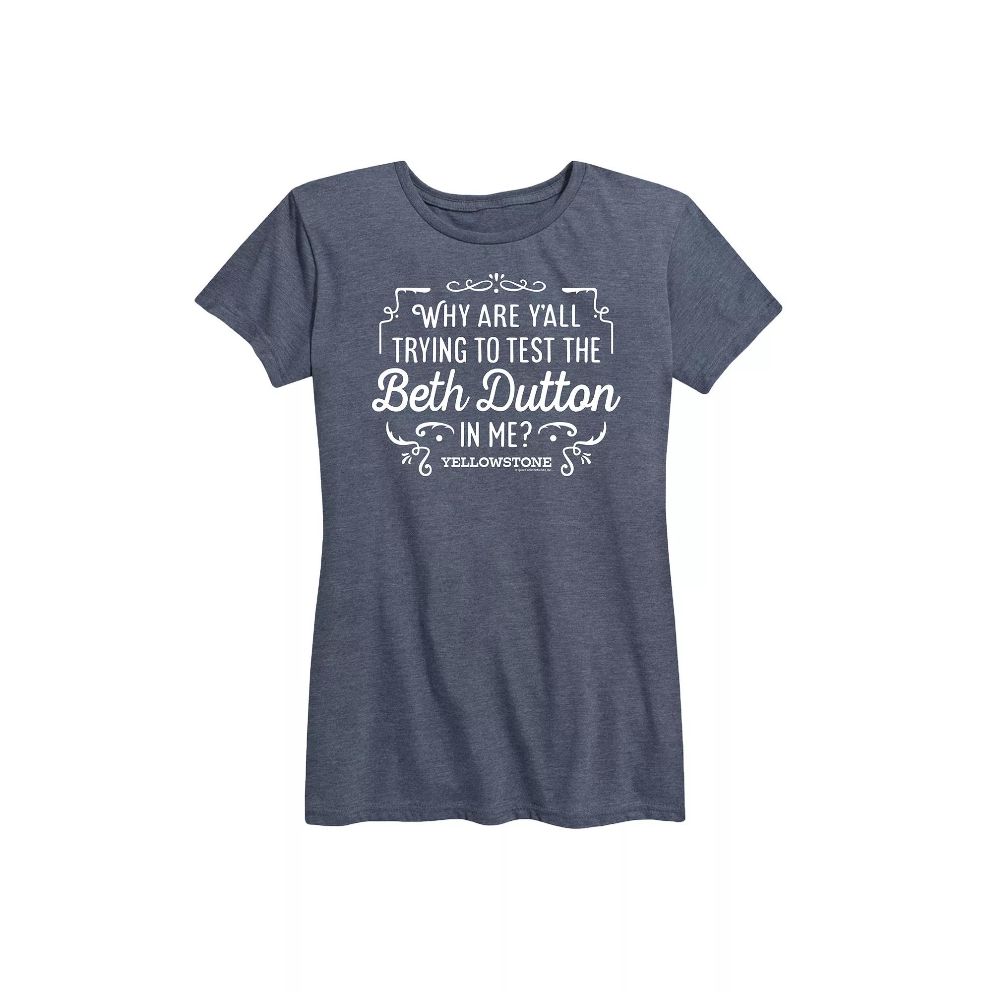 Women's Yellowstone Trying To Test Graphic Tee, Girl's,  Product Image