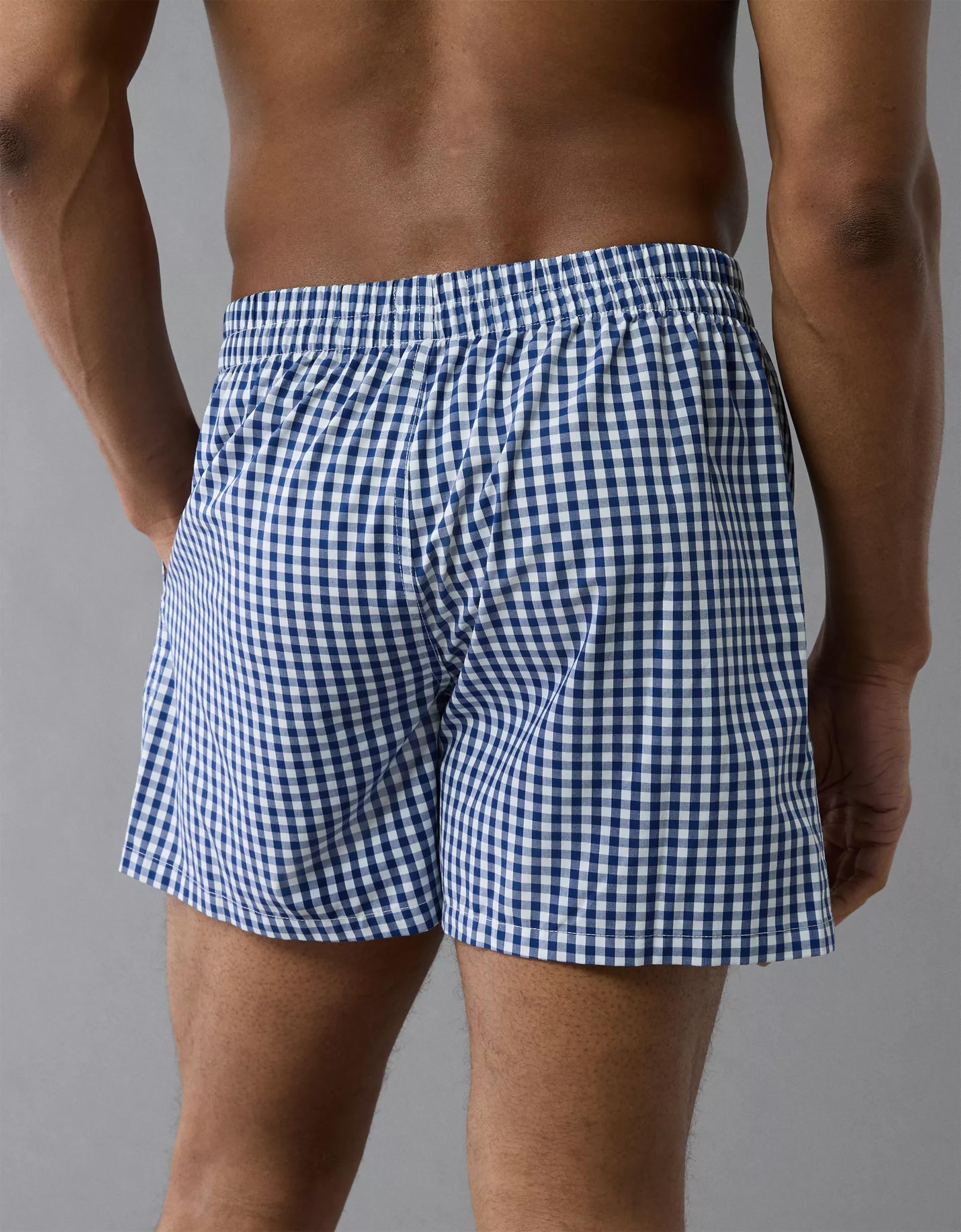 AEO Men's Plaid Poplin Pocket Boxer Short Product Image