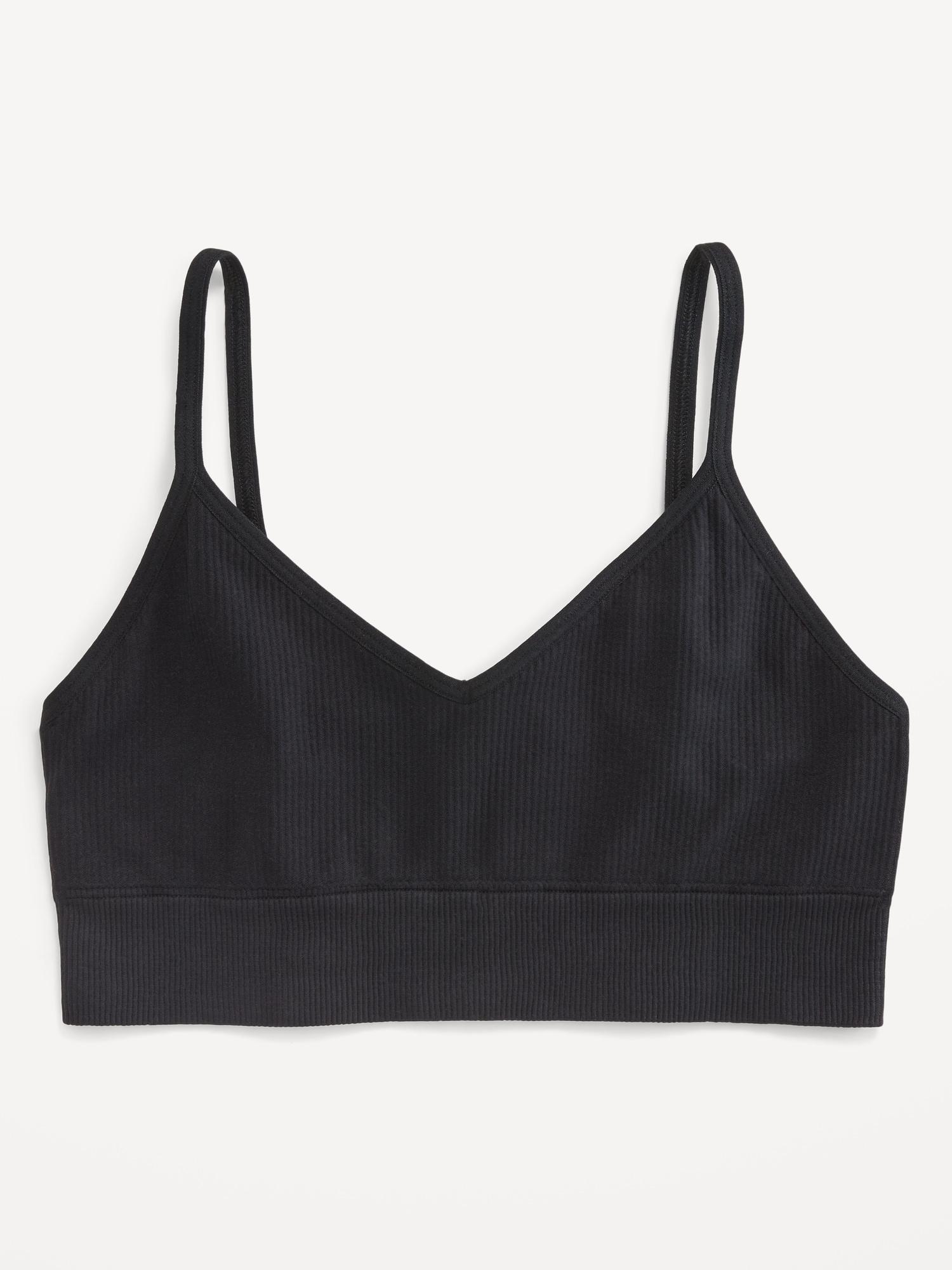 Seamless Ribbed Longline Bra Product Image