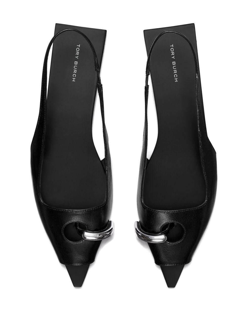 Pierced slingback sandals Product Image