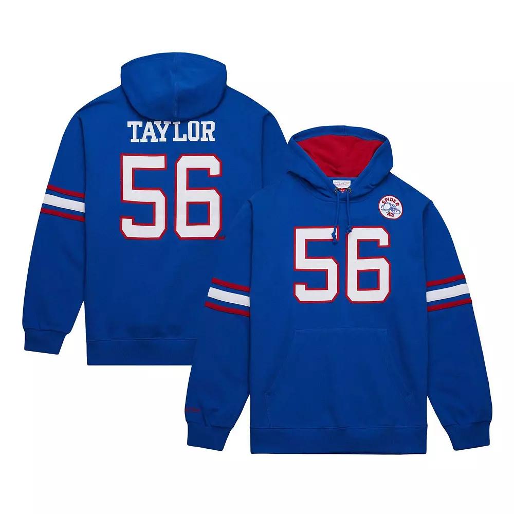Men's Mitchell & Ness Lawrence Taylor Royal New York Giants Retired Player Name & Number Pullover Hoodie,  Product Image