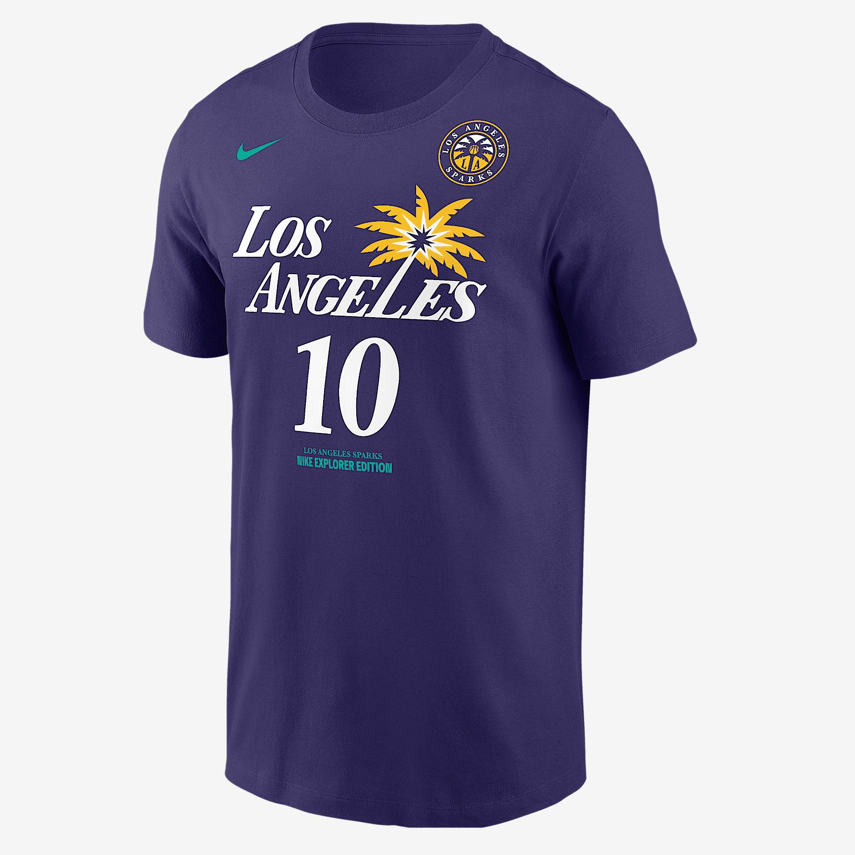 Kelsey Plum Los Angeles Sparks Nike Mens WNBA T-Shirt | M11332LVKP-BLK Product Image