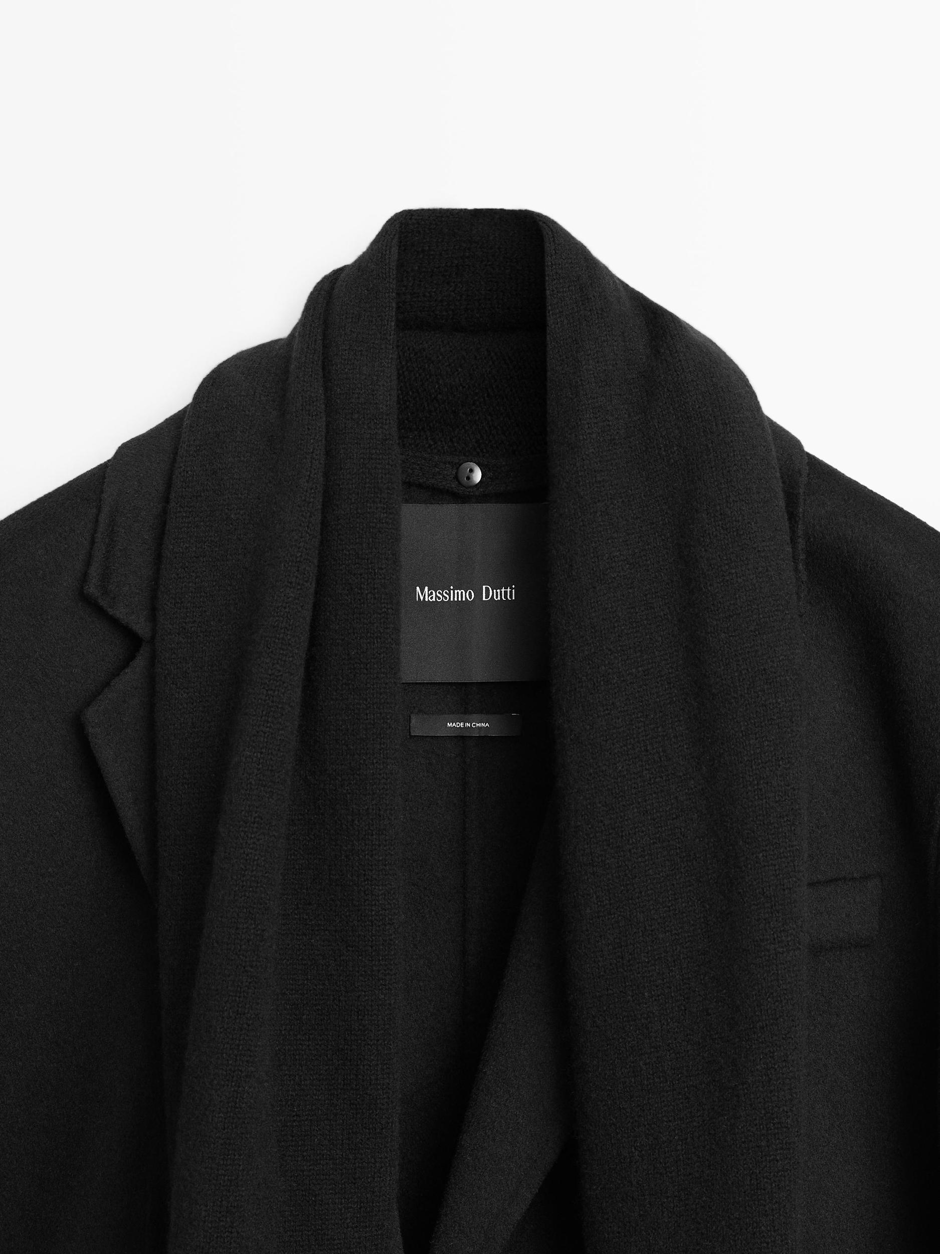 Wool blend blazer with scarf Product Image