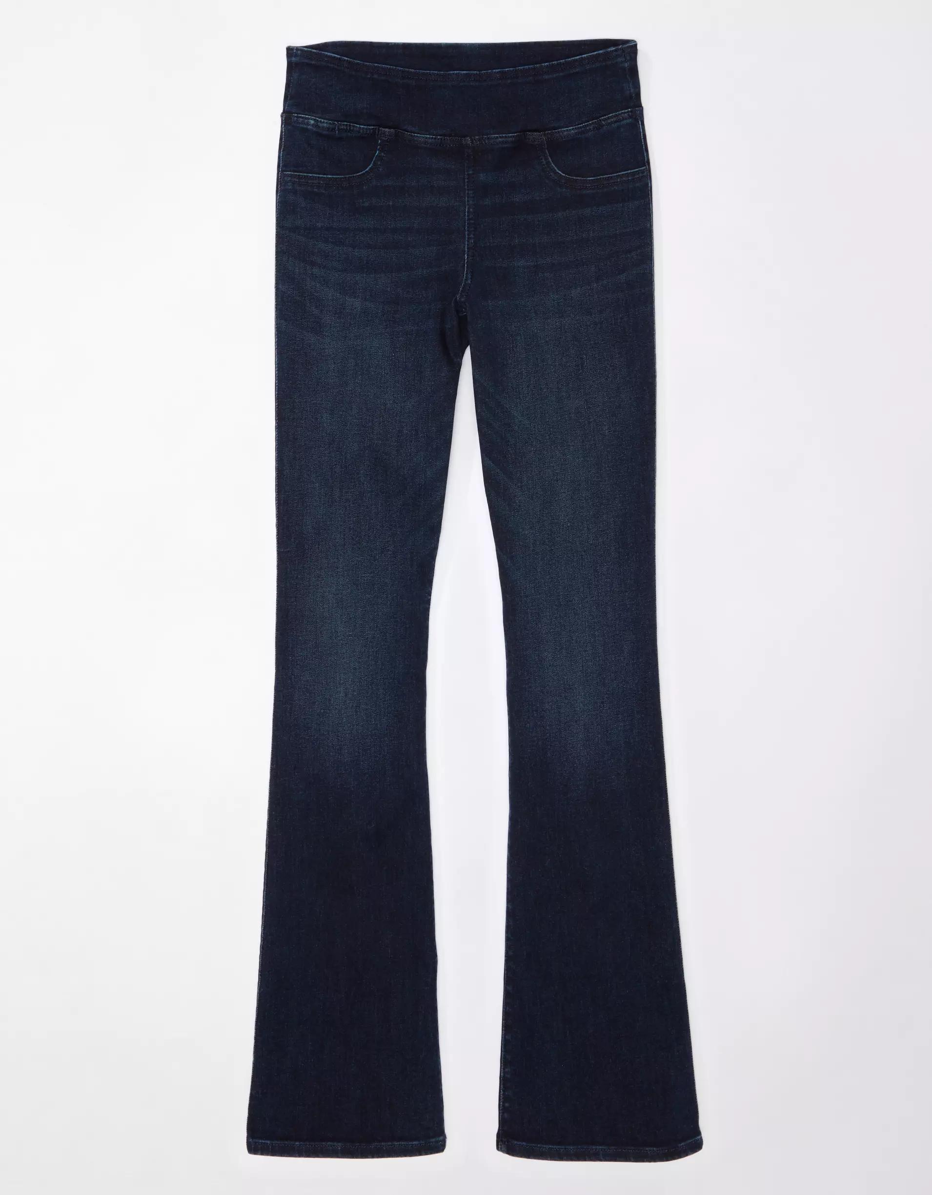 AE Luxe Pull-On High-Waisted Kick Bootcut Jean Product Image