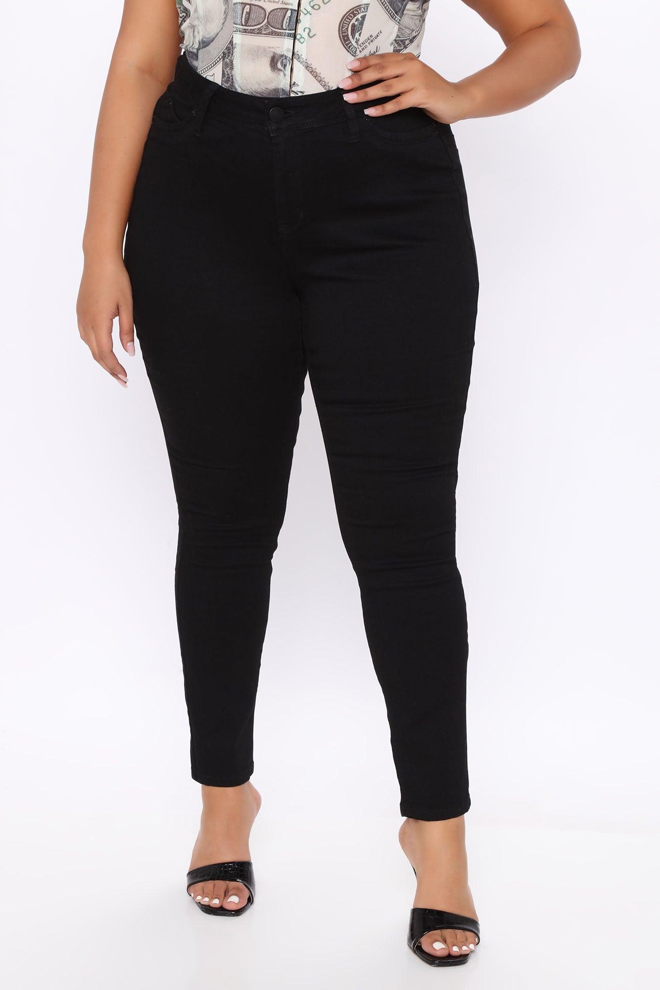 Statuesque Booty Lifting Jeans - Black Product Image