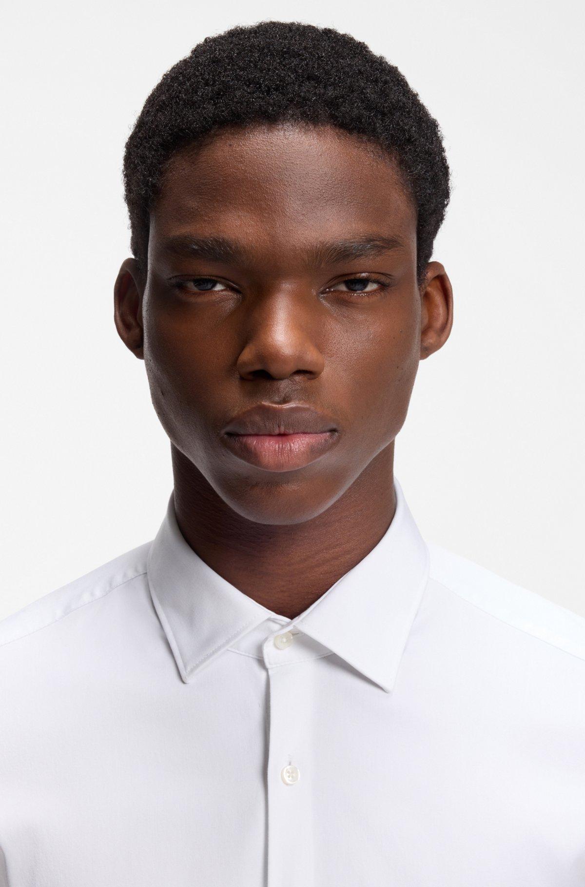 Slim-fit shirt in stretch twill Product Image