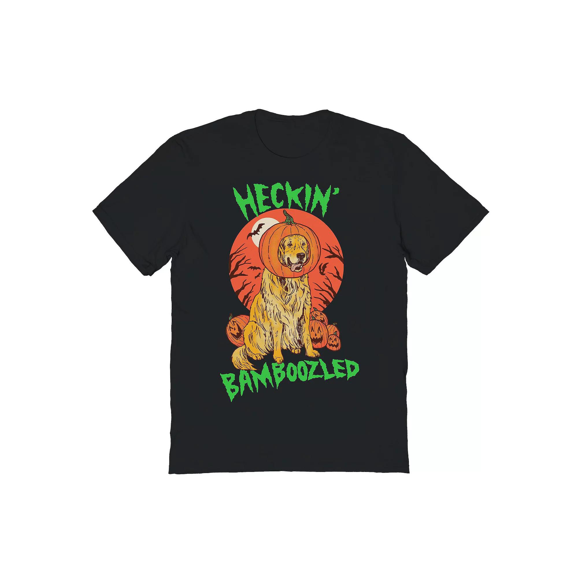 Men's Doggo Lantern Halloween Graphic Tee, Size: Small, Black Product Image