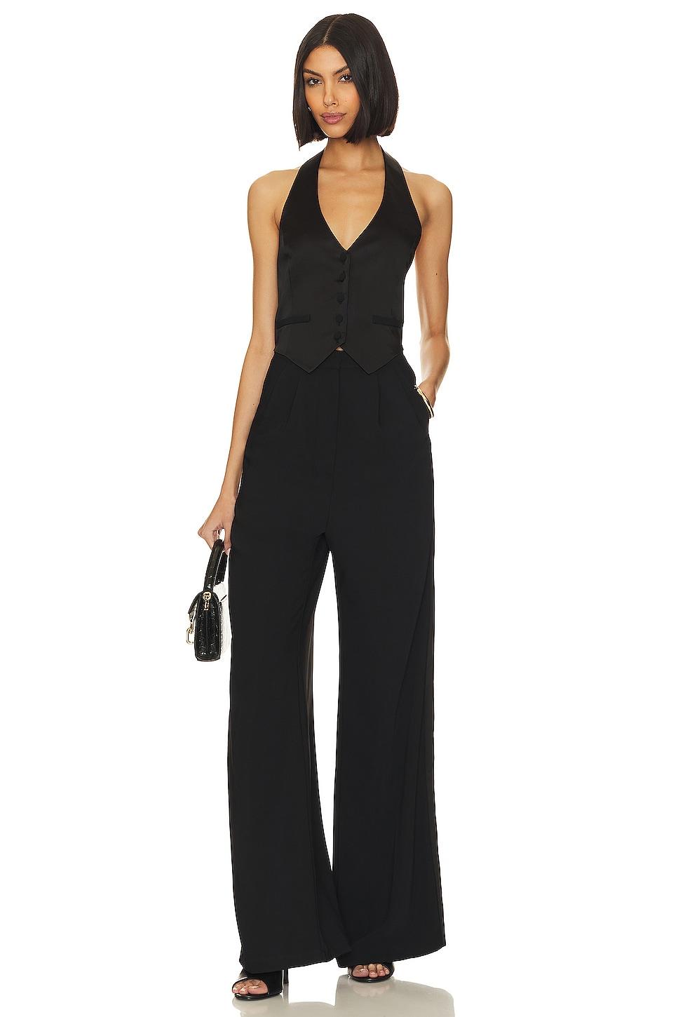 Satin Isadore Jumpsuit Amanda Uprichard Product Image