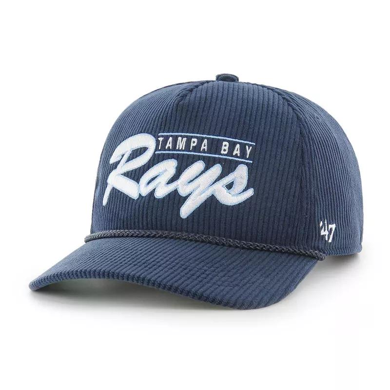 Men's '47 Navy Tampa Bay Rays Corduroy Hitch Adjustable Hat, Blue Product Image