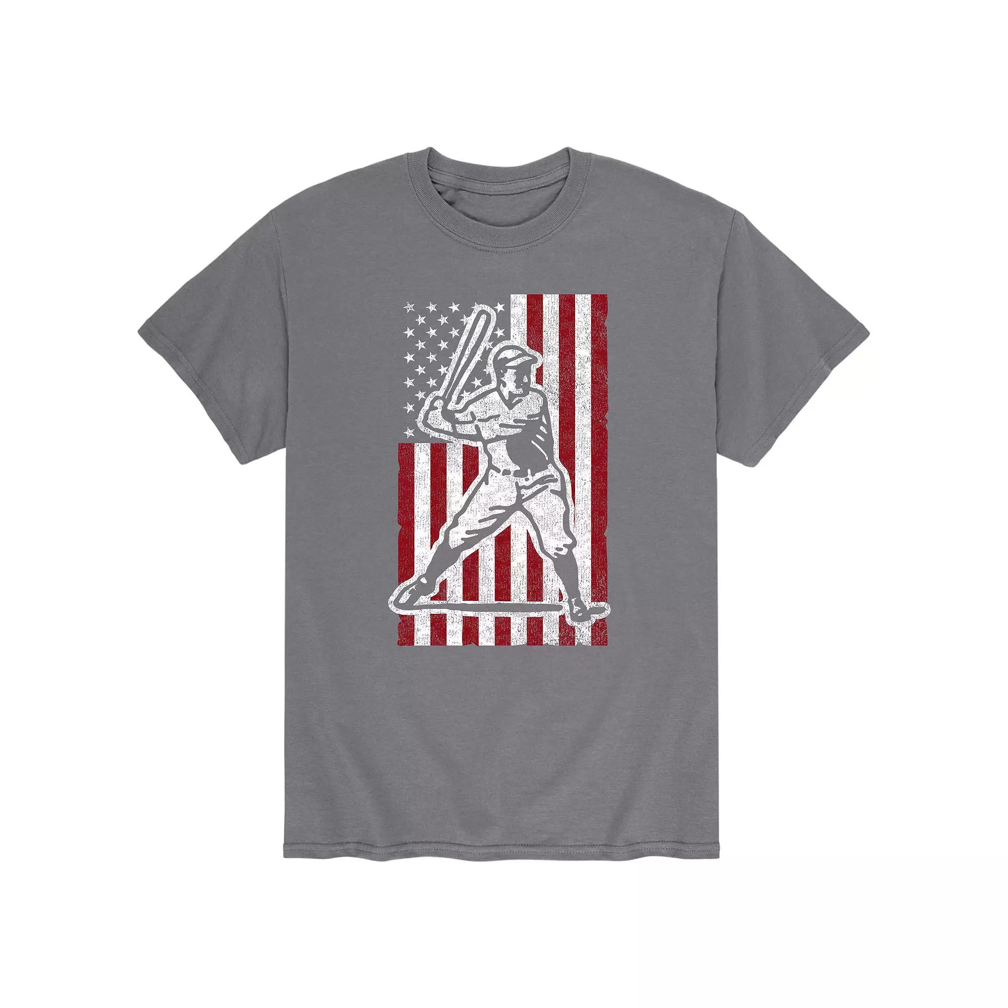 Men's Classic Baseball Flag Tee,  Product Image