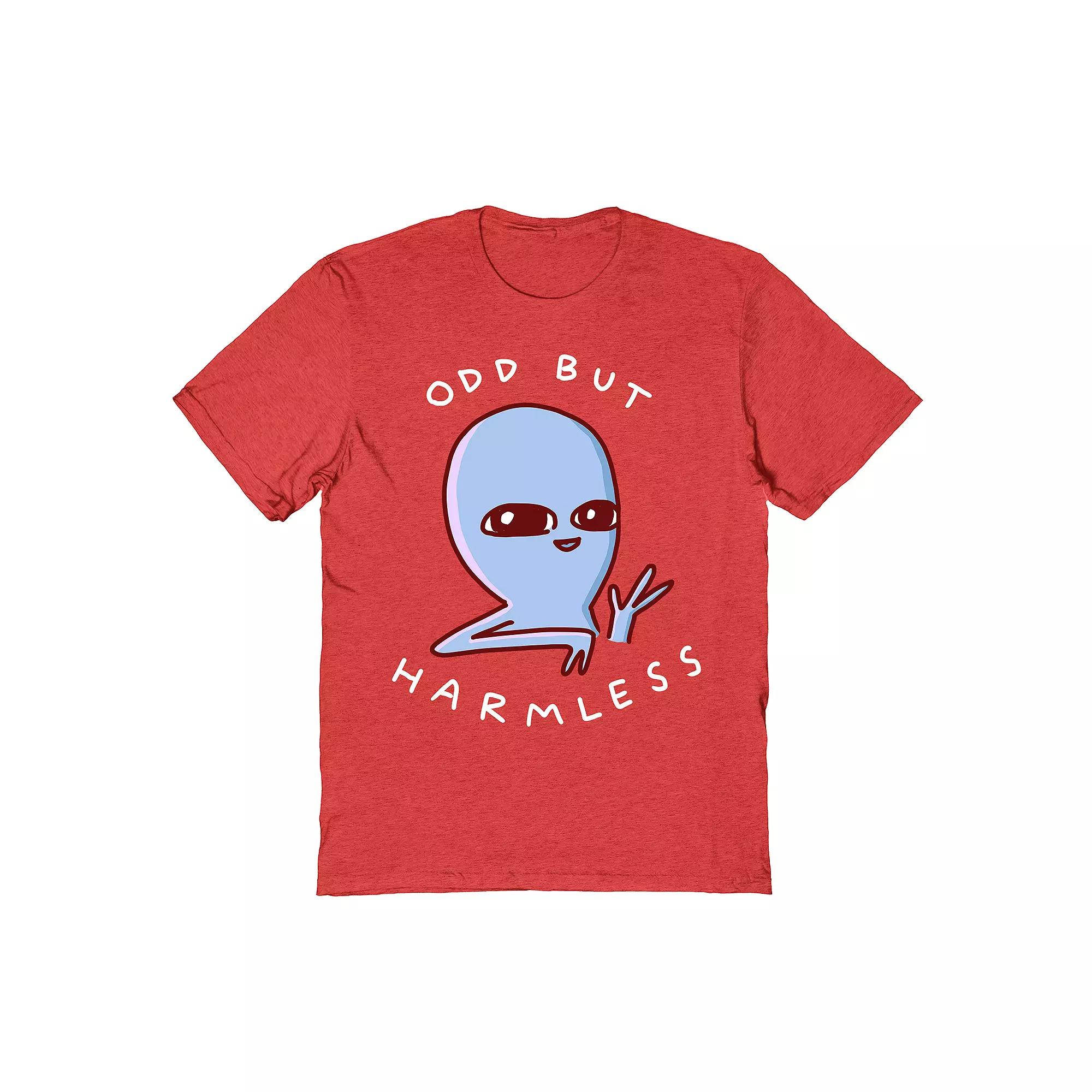 Men's Strange Planet by Nathan Pyle Odd But Harmless Tee, Size: Small, Red Product Image