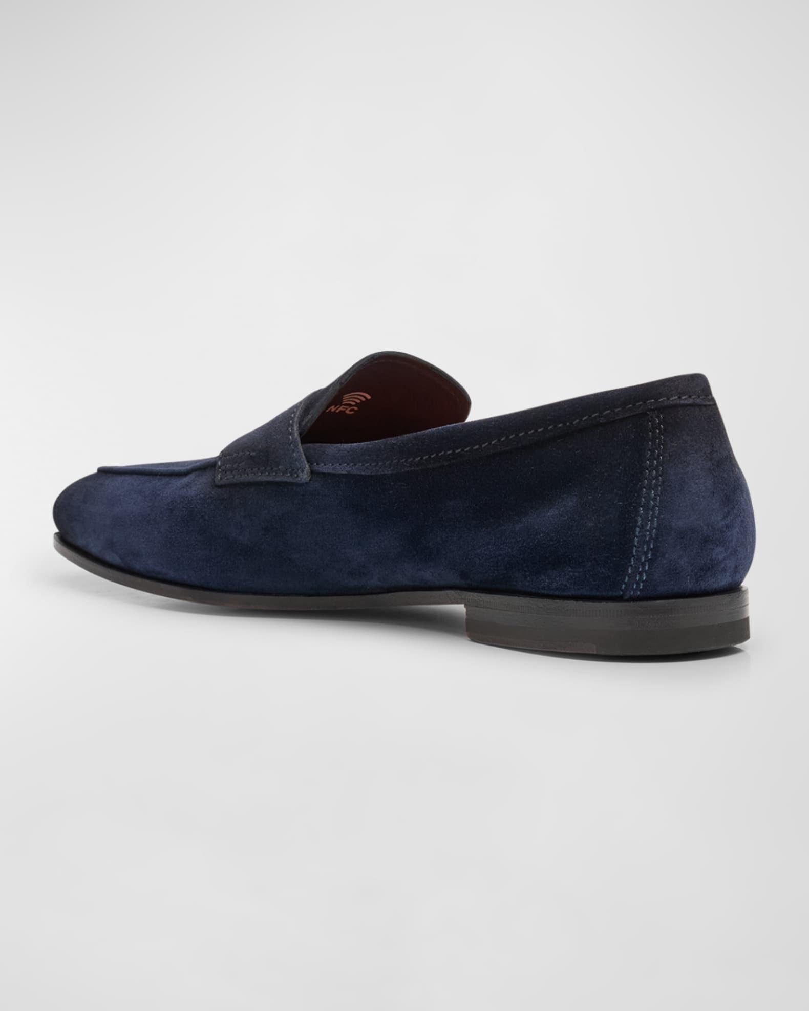Men's Carlos Suede Penny Loafers Product Image