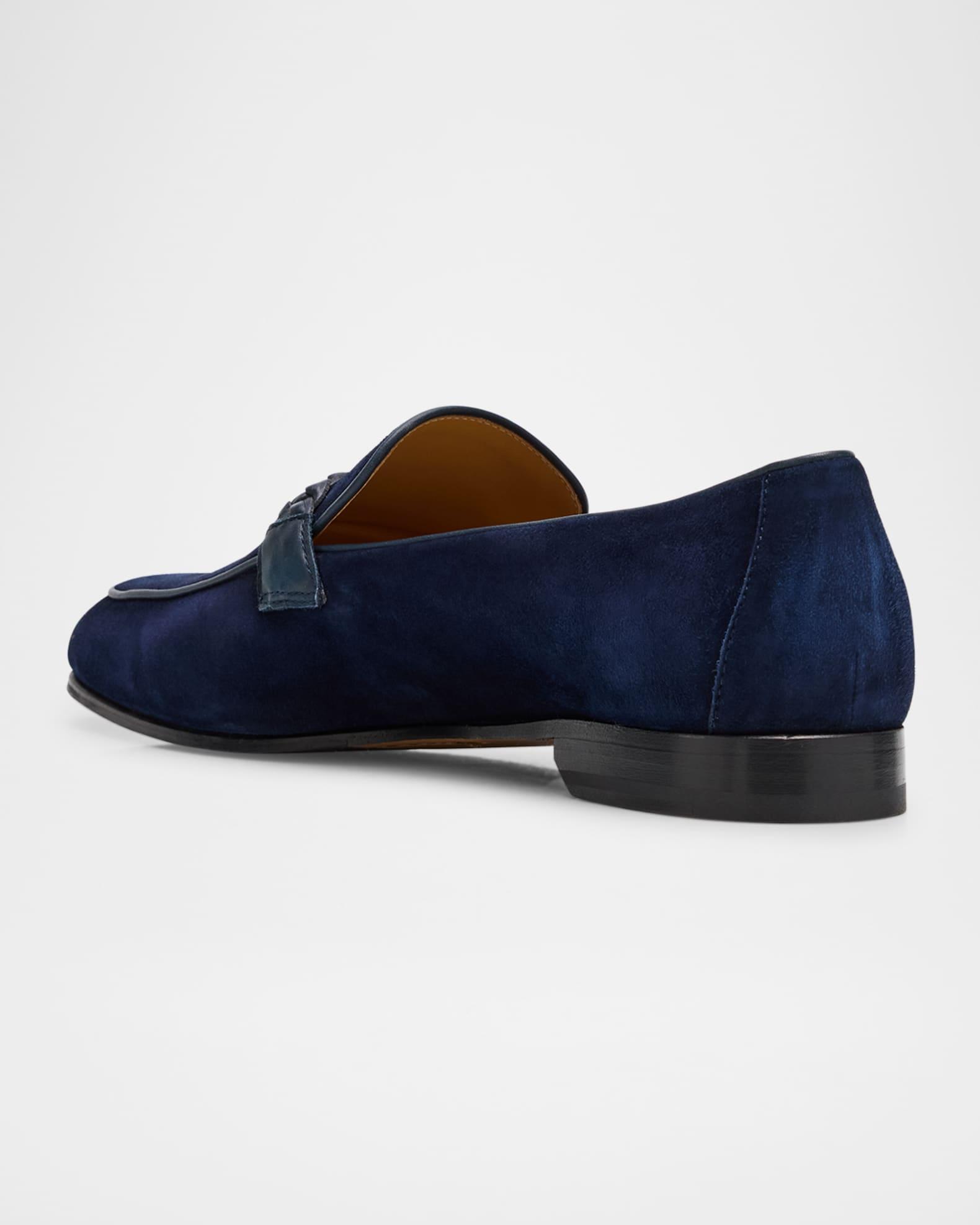 Men's Regu Leather Low-Top Sneakers Product Image