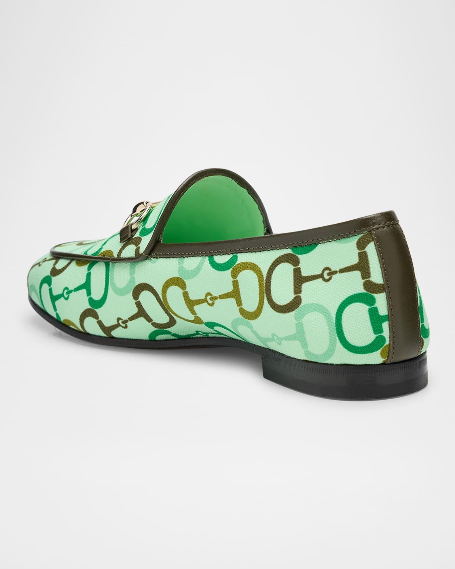 Jordaan Printed Cotton Horsebit Loafers Product Image