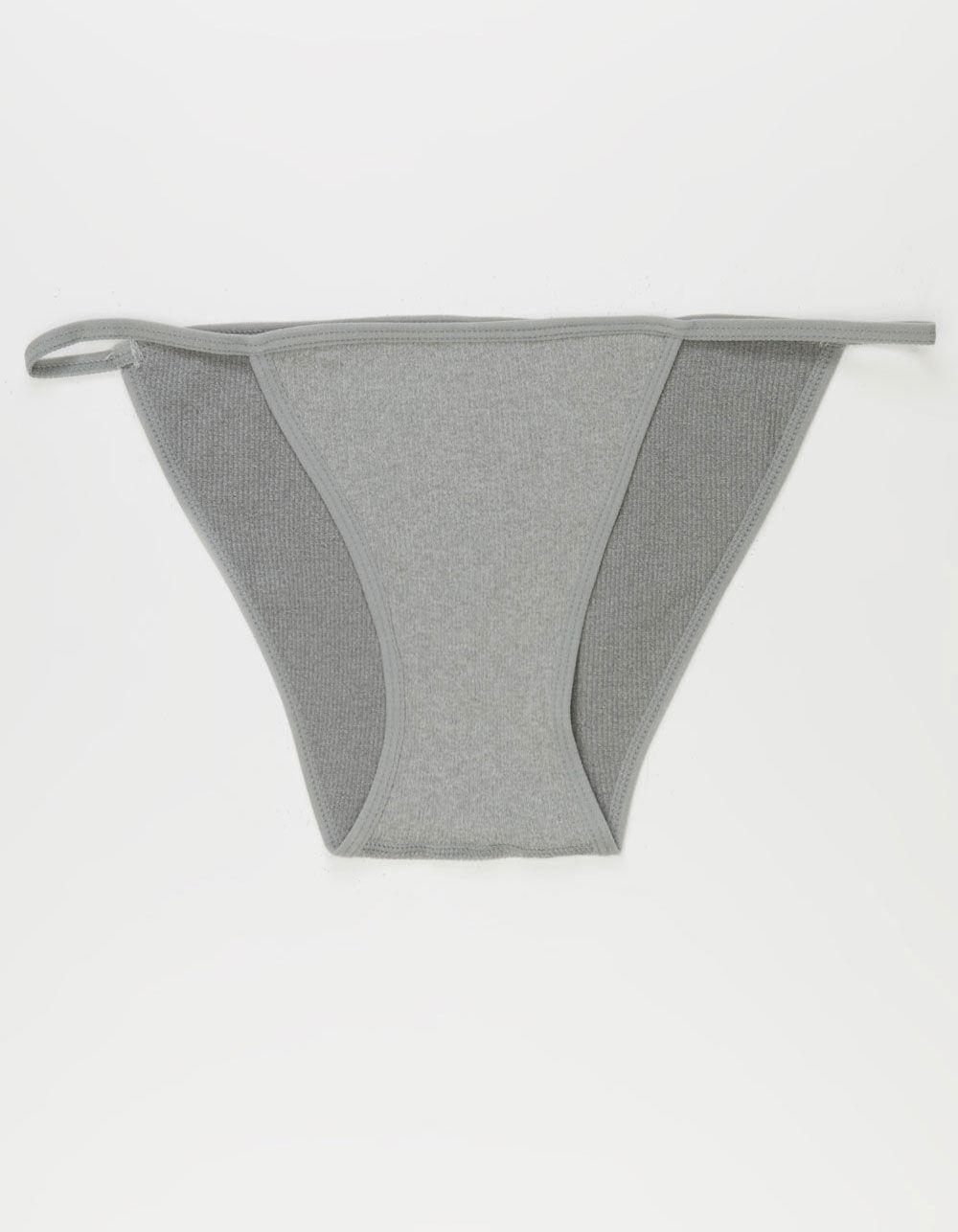 FULL TILT Rib Seamless Cheeky Panties - BLACK Product Image